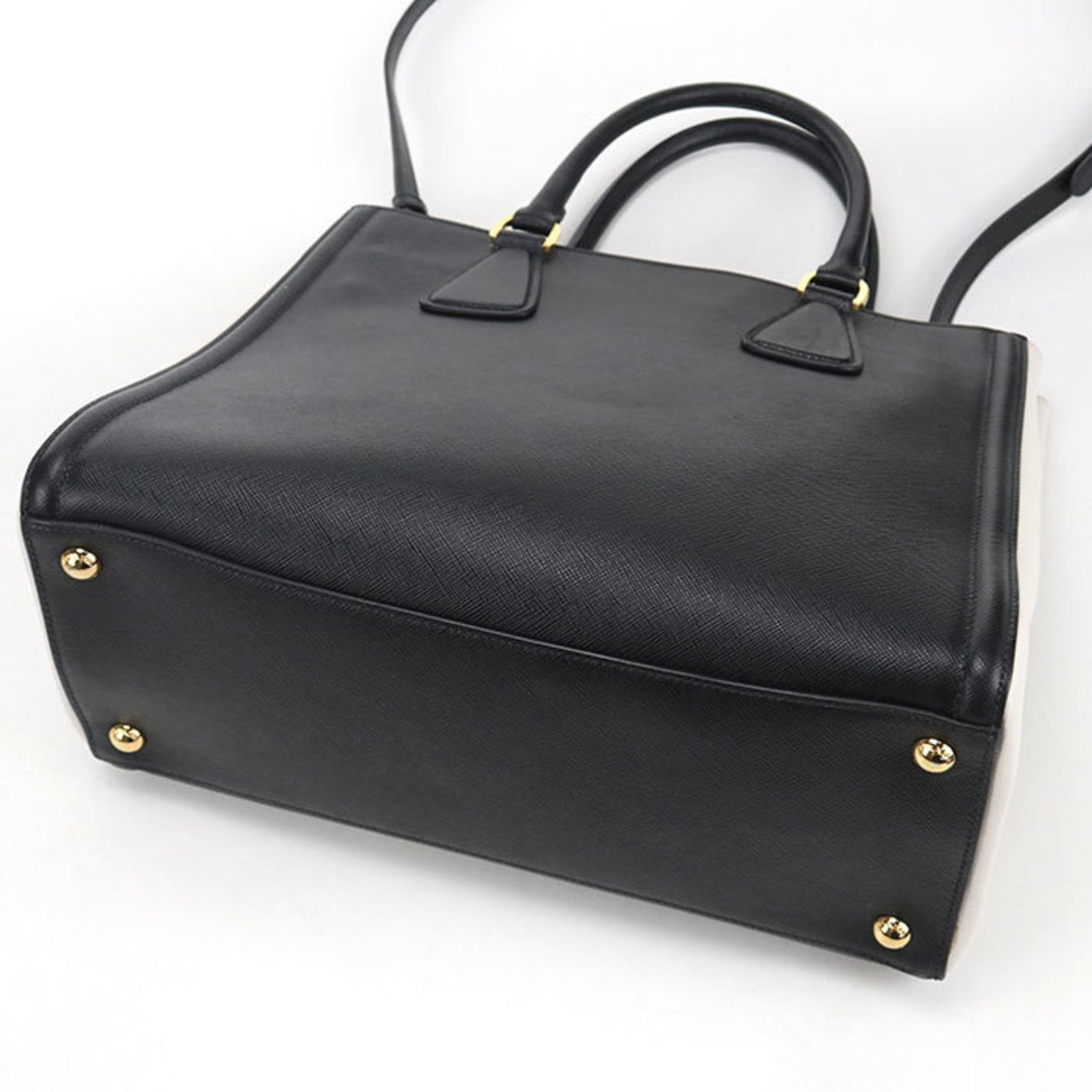 Leather Prada Tote Bag - 2