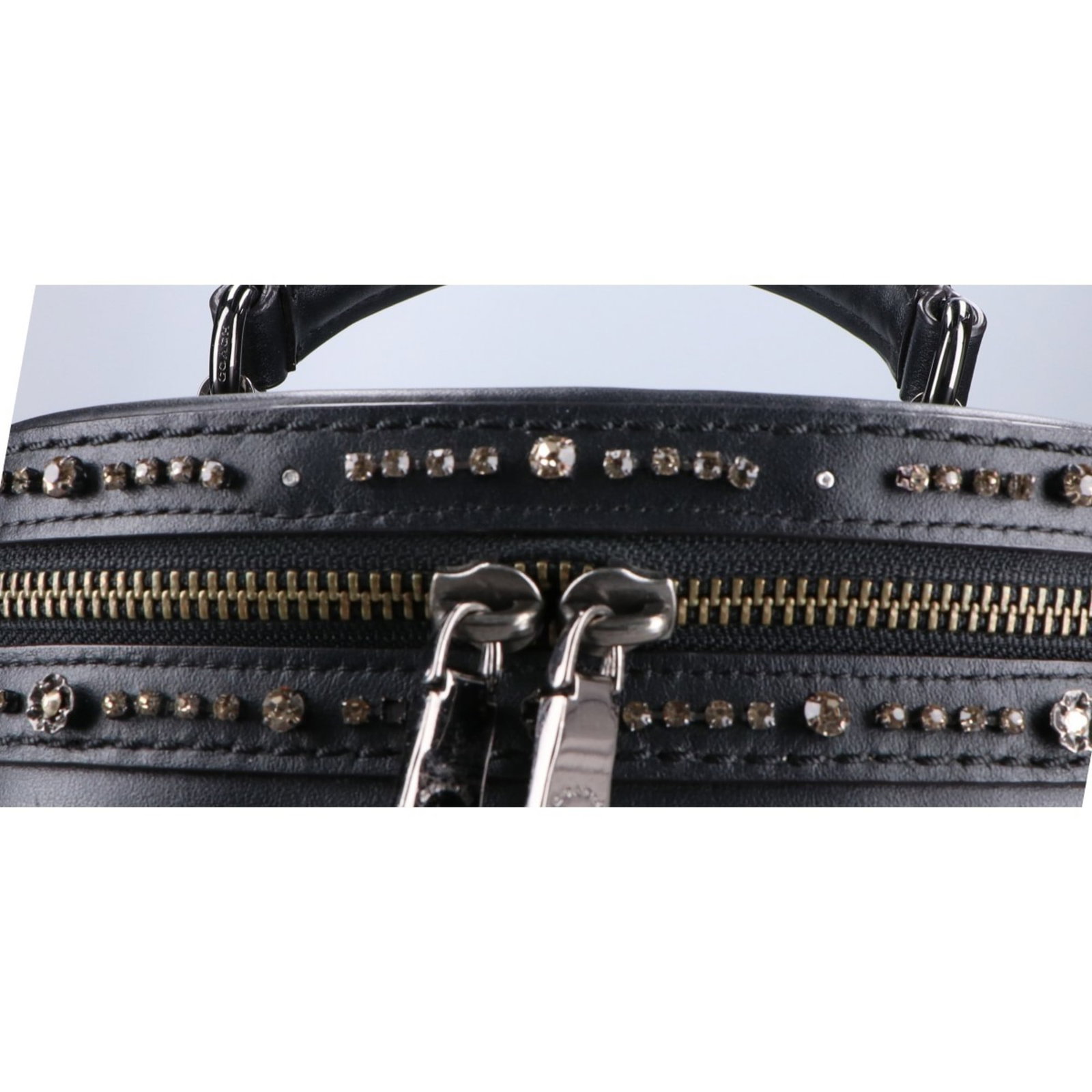 Handbag Leather Coach - 8