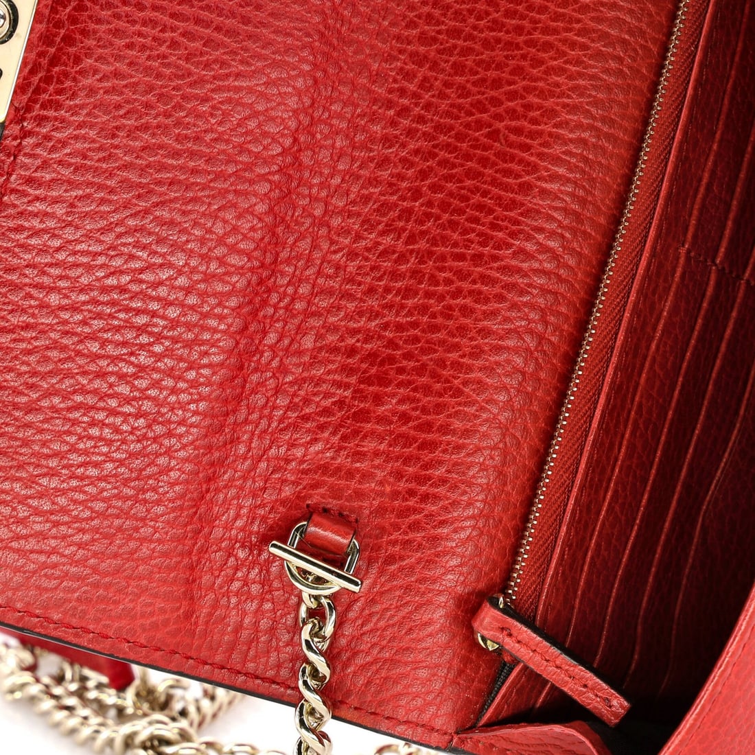 Interlocking Wallet Leather Chain Gucci - 7
