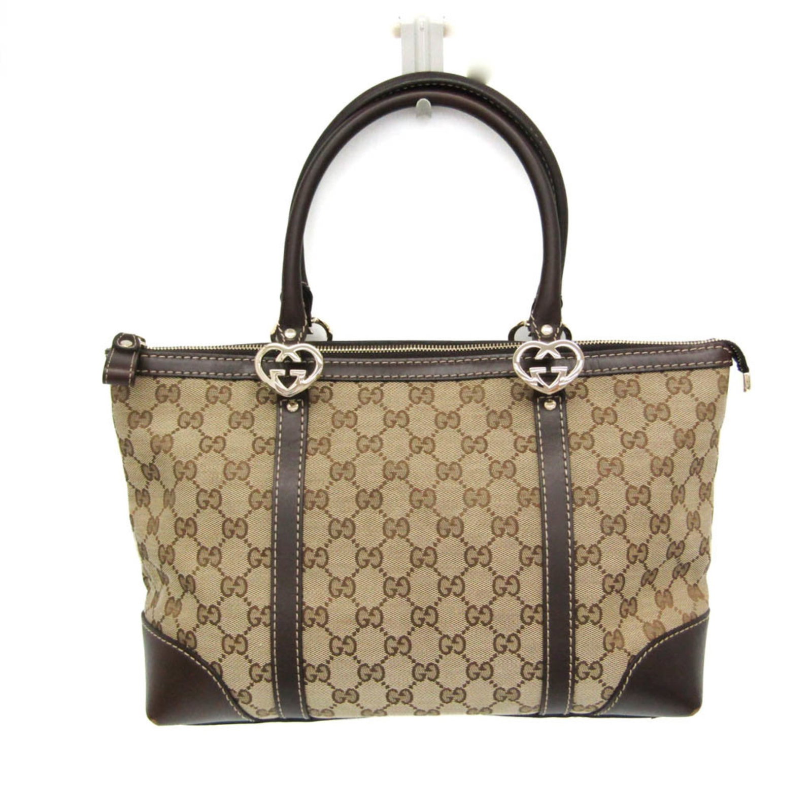 Gucci Handbag Tote Bag Gg Canvas Leather (1 of 16)