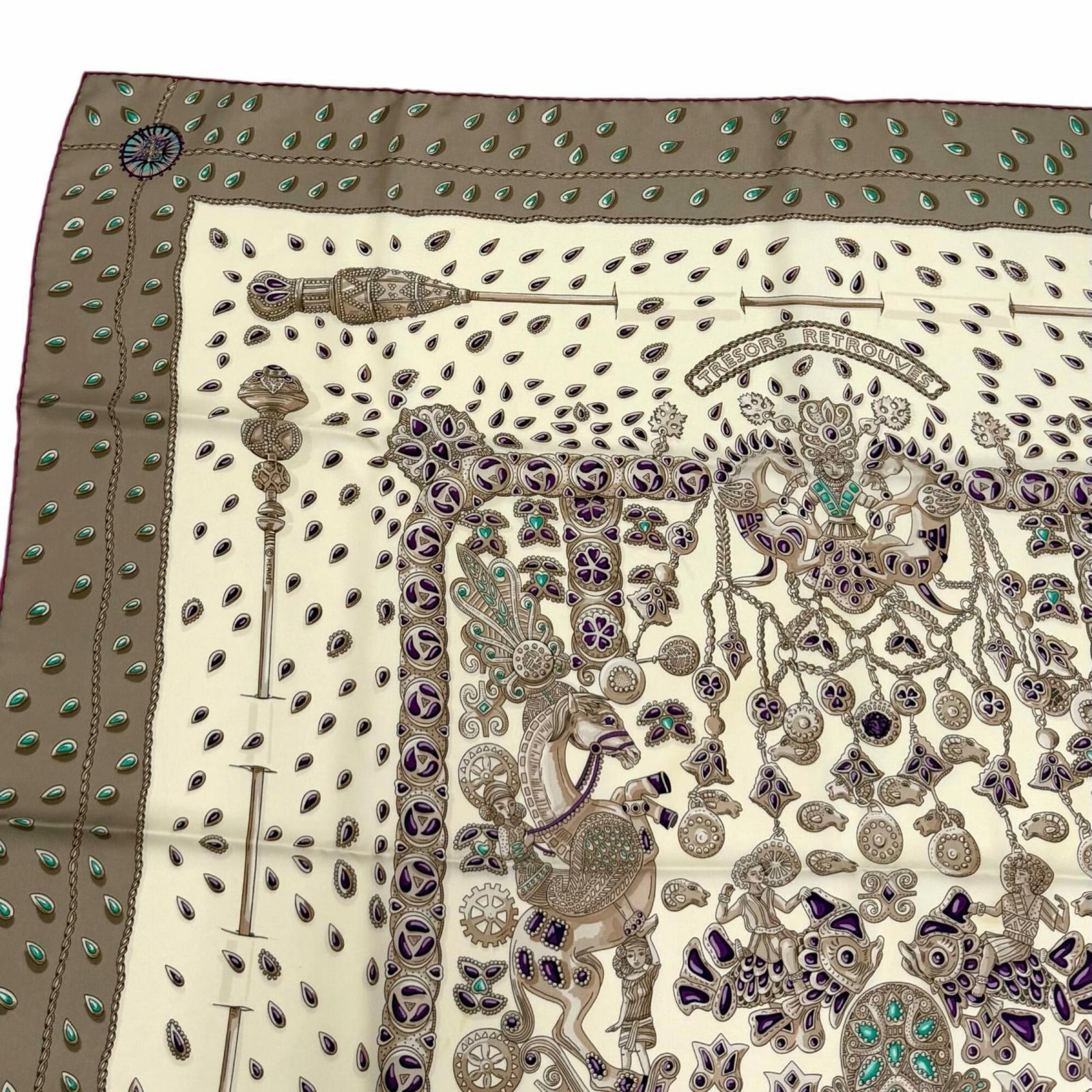 Silk Hermes Scarf - 3