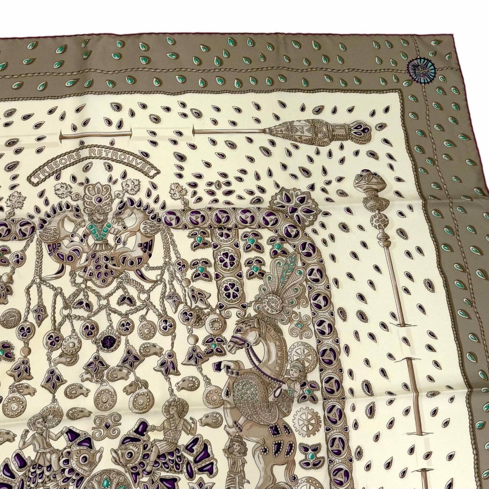 Silk Hermes Scarf - 4