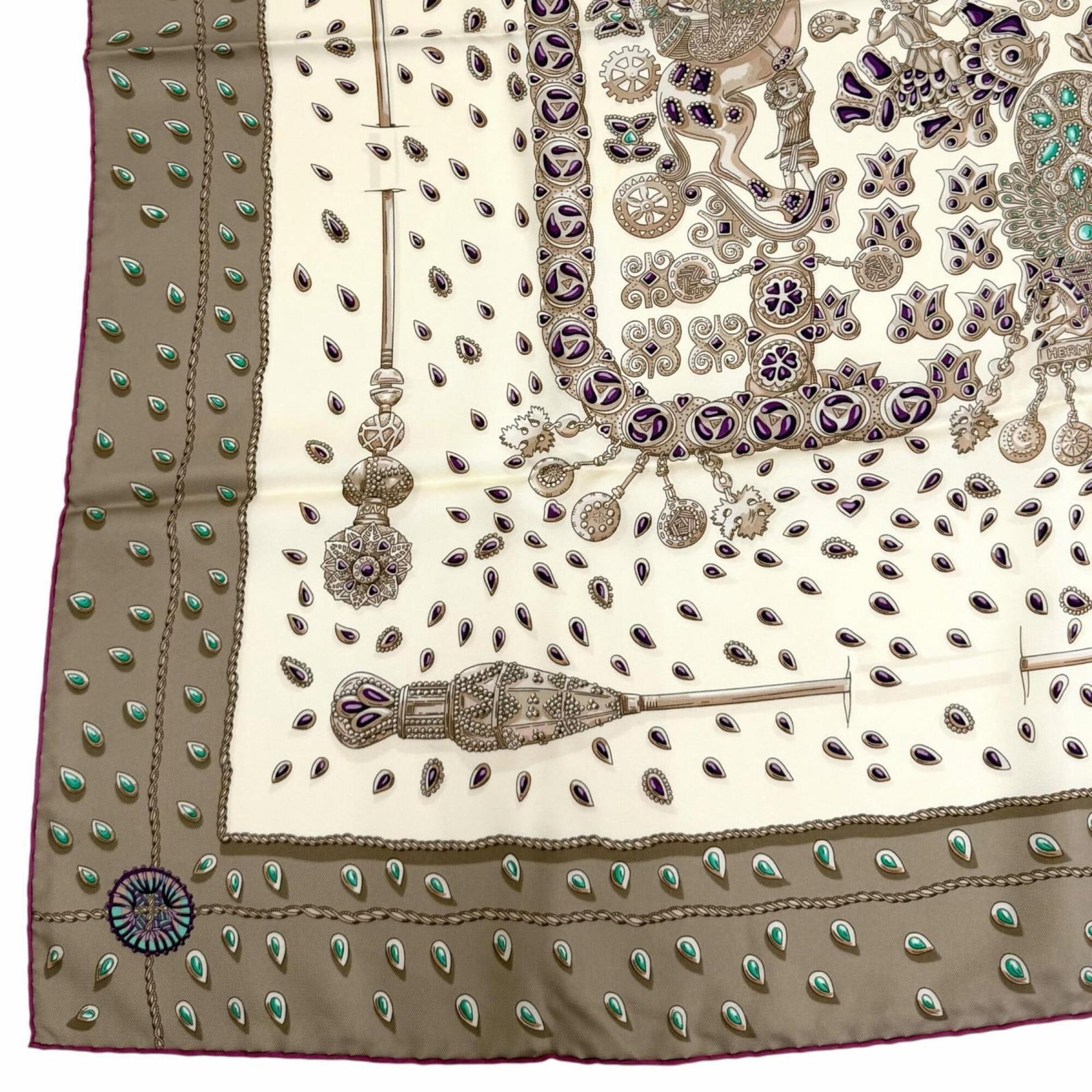 Silk Hermes Scarf - 6