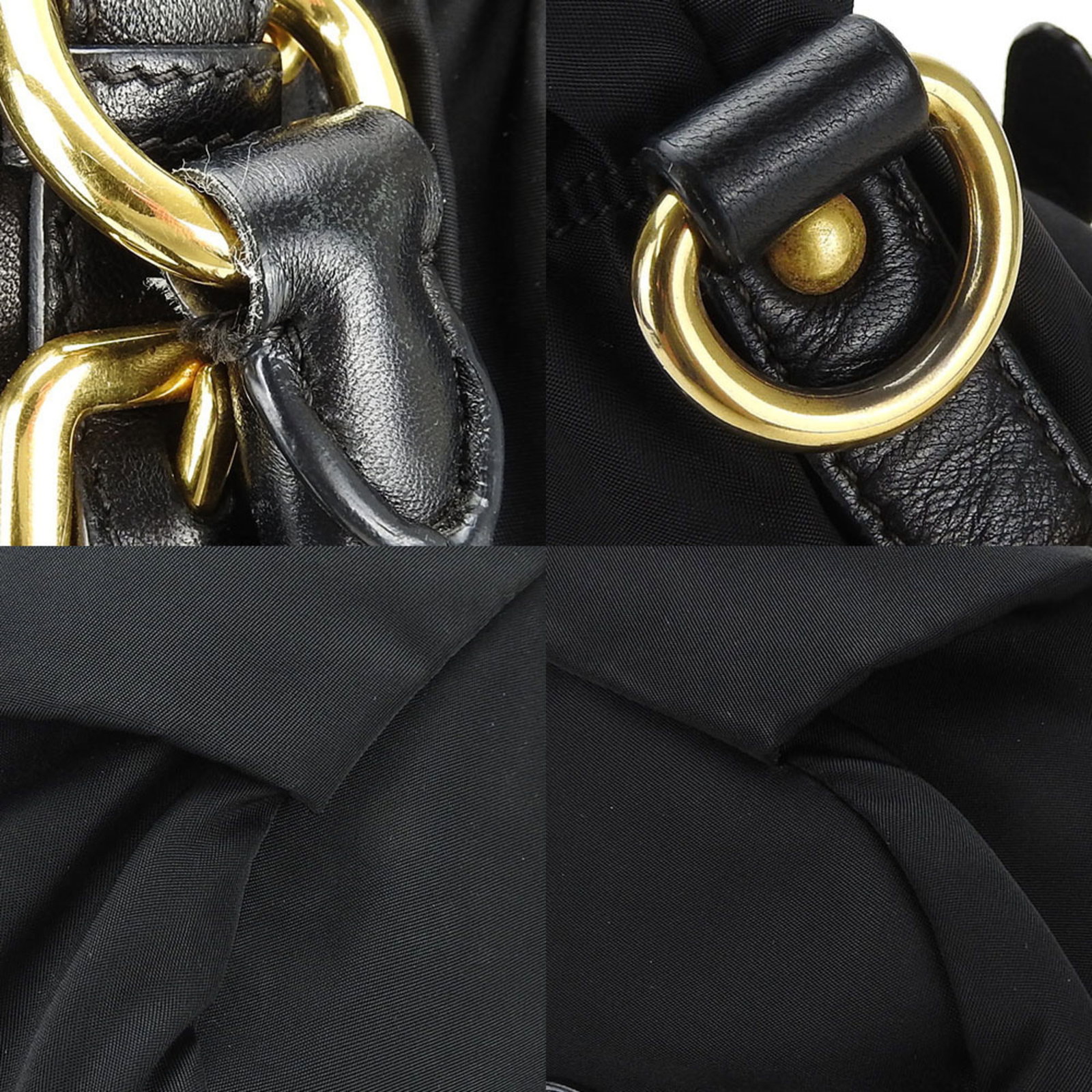 Handbag Nylon Leather by Prada - 5