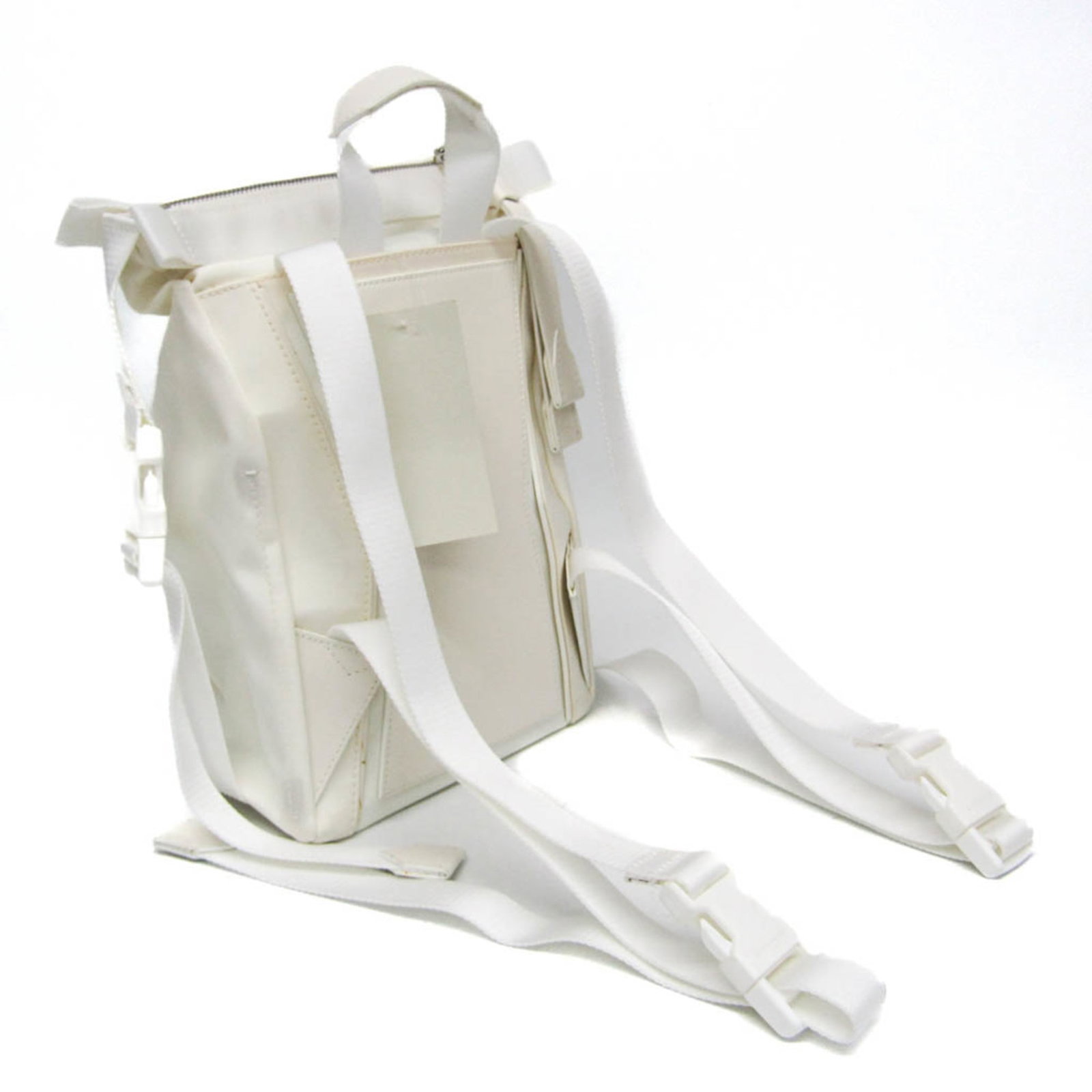 Nylon leather backpack canvas - 3