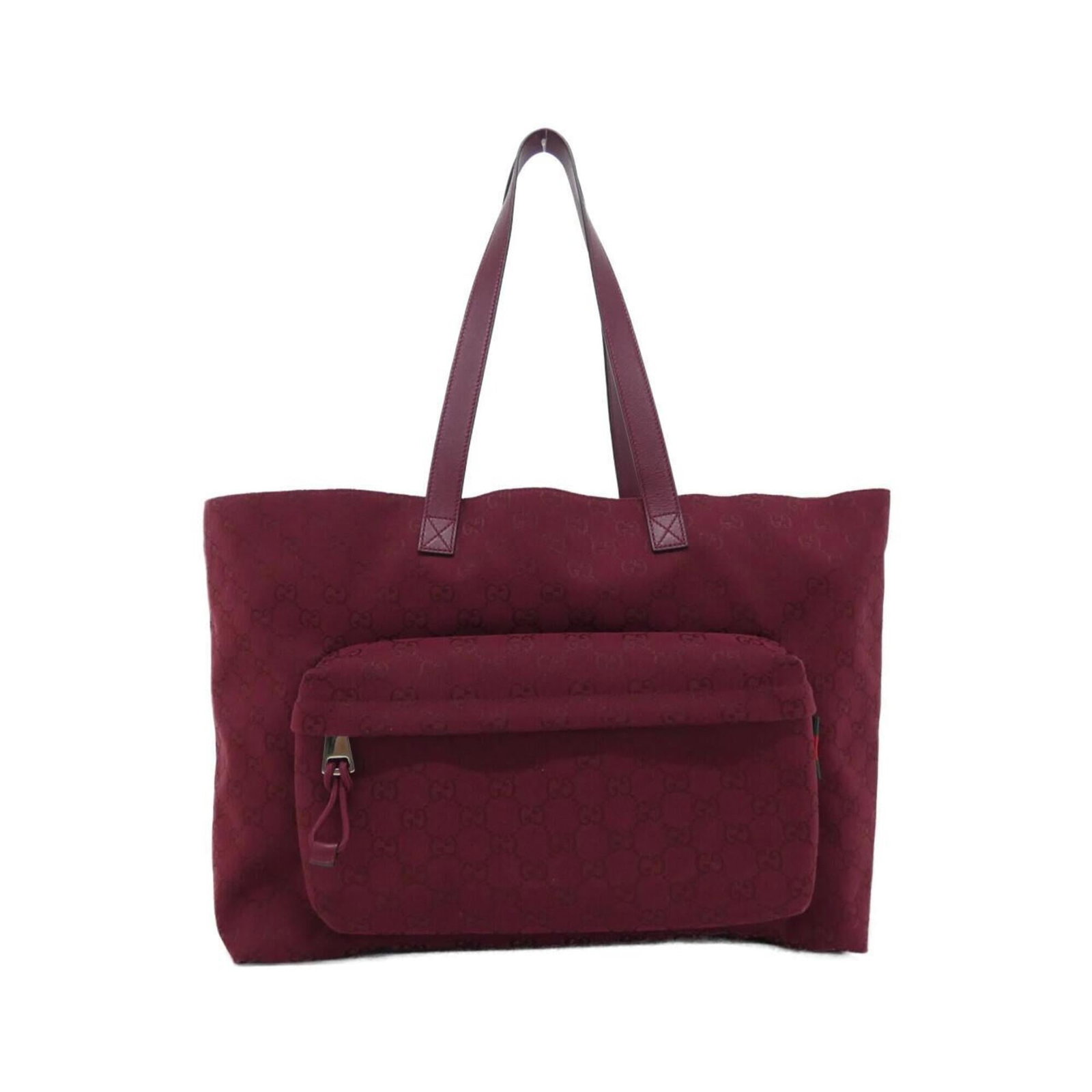 Gucci Handbag Canvas: Gucci Handbag Canvas Red Gucci Canvas Handbag, 31cm x 56cm x 15cm. This used canvas handbag from Gucci features a bold red color and has some scratches / dirt visible due to its good condition. It bea