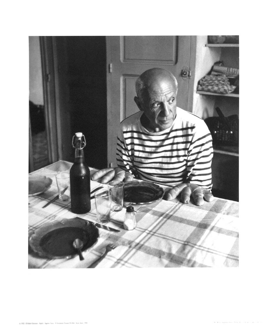 ROBERT DOISNEAU Les Pains de Picasso Vallauris (1952) 23.5" x 19.75" Poster 199 (1 of 1)