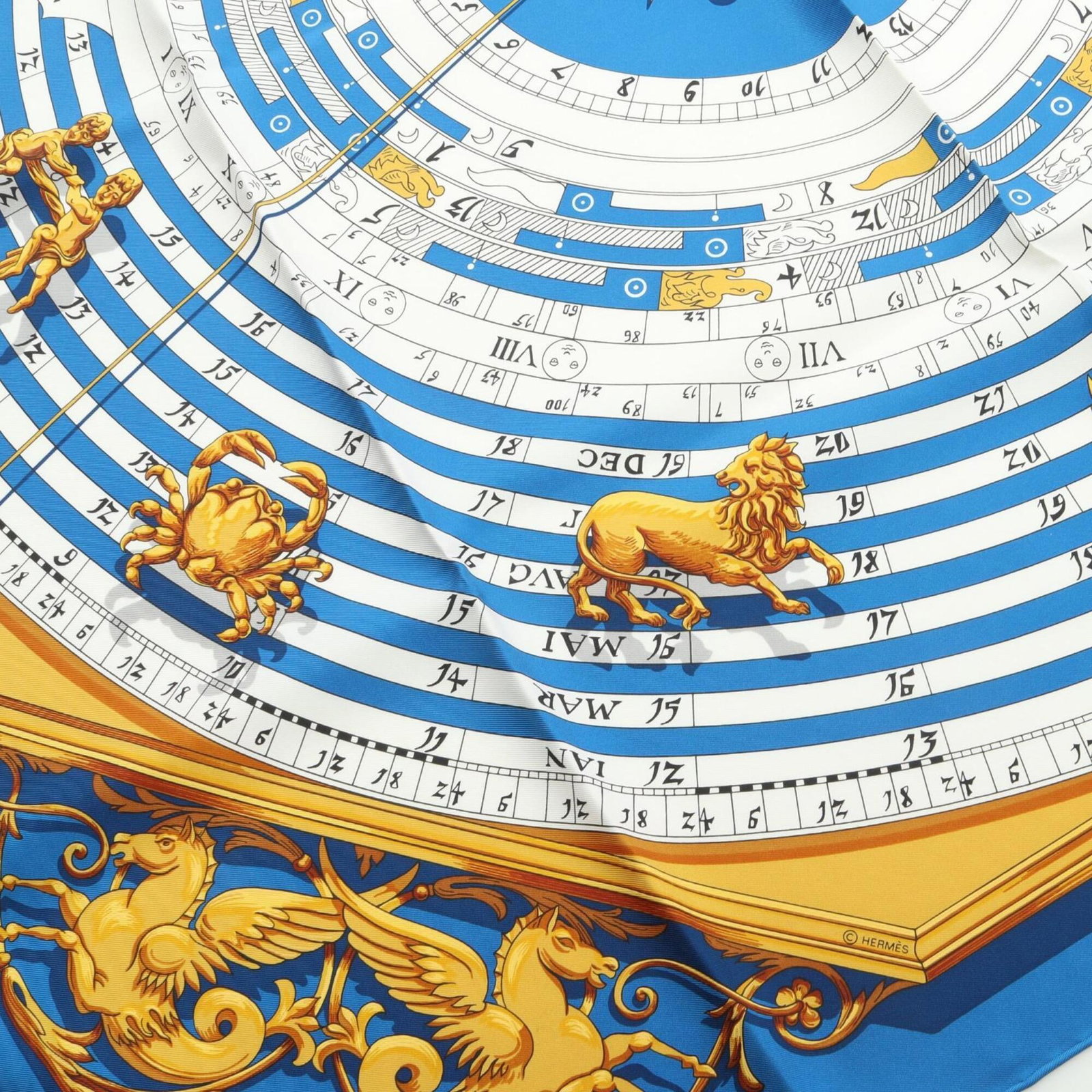 Silk Hermes Scarf - 5