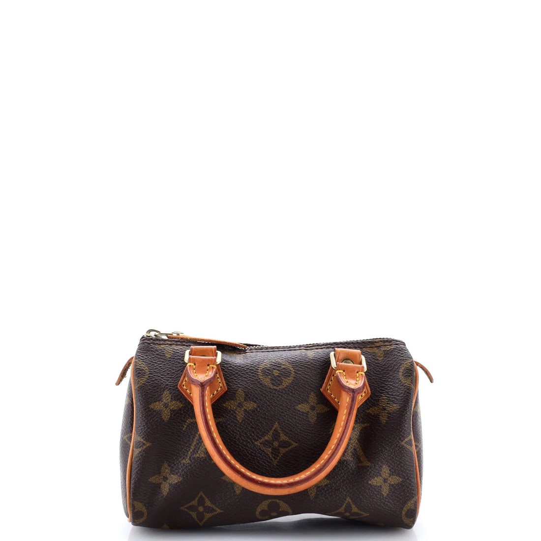 Speedy Mini Canvas Monogram Handbag Louis Vuitton HL: Speedy Mini Canvas Monogram Handbag Louis Vuitton HL Speedy Mini Canvas Monogram Handbag Louis Vuitton HL - A stylish and compact accessory featuring the iconic monogram canvas exterior in brown, comp