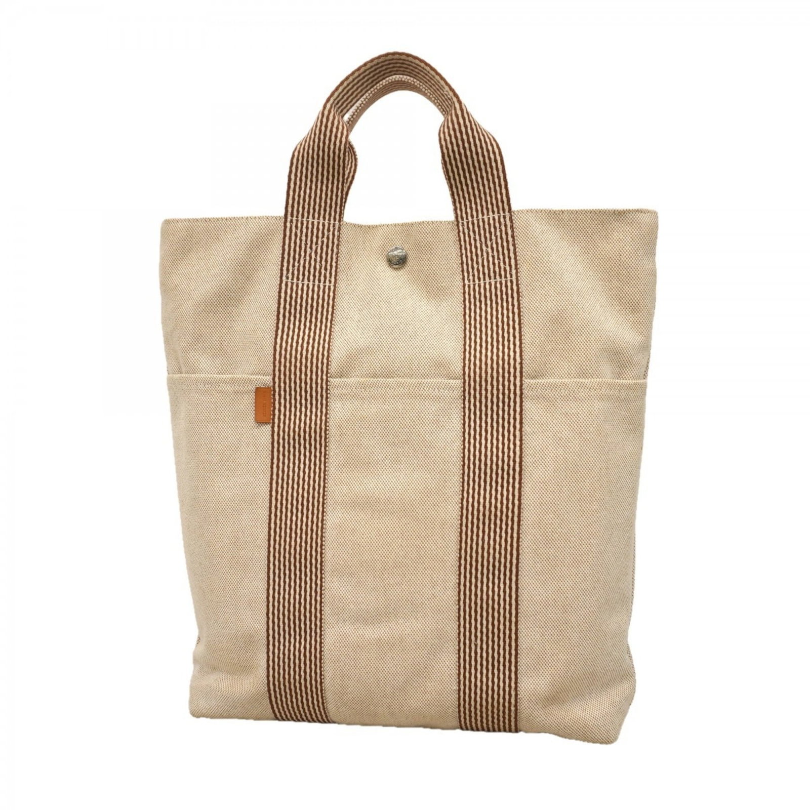 Canvas Bag Hermes Tote: Canvas Bag Hermes Tote Canvas Bag Hermes Tote - A Timeless Classic. This beige, brown canvas tote bag features silver hardware and measures 40cm x 30cm x 7cm. With its classic design and durable