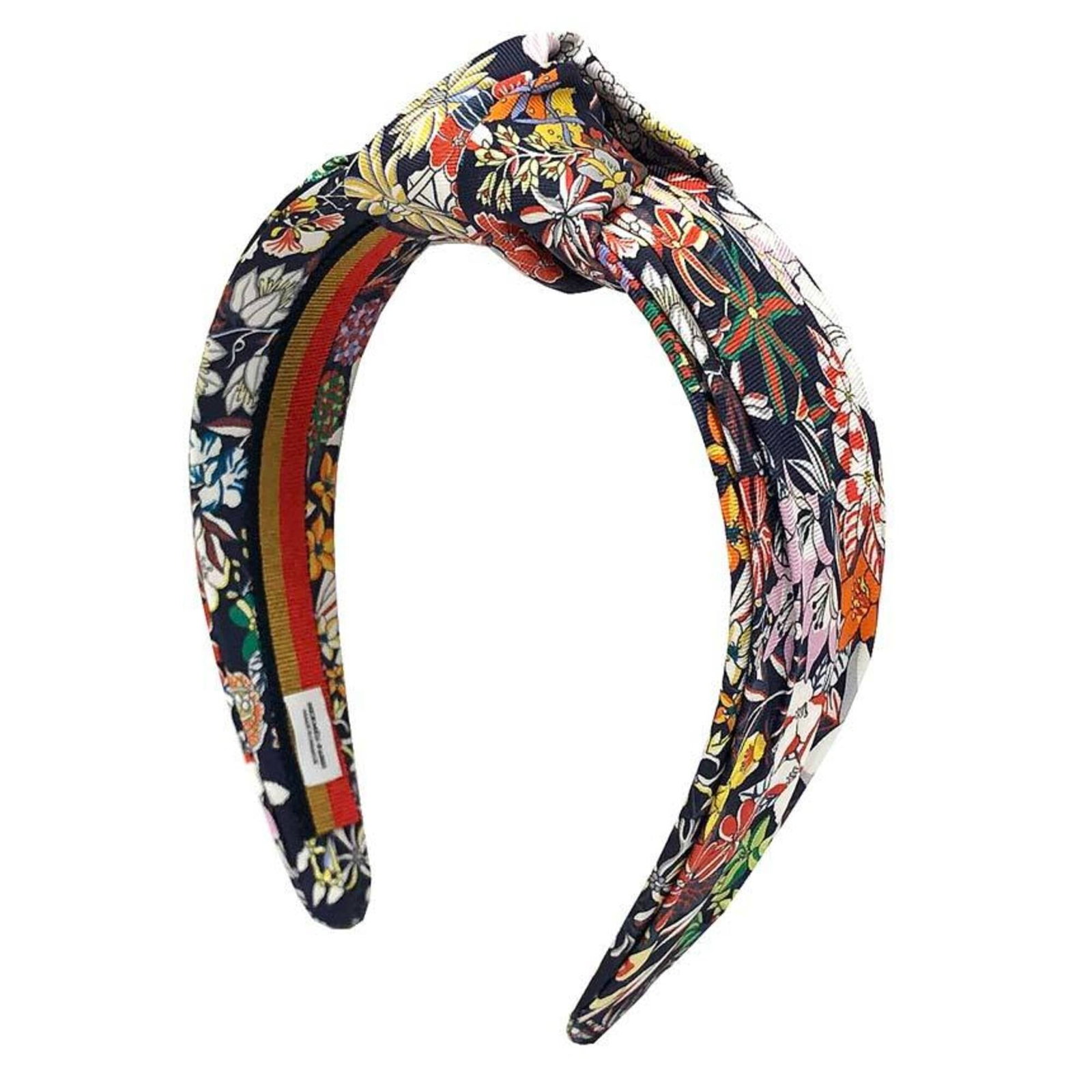 Silk band of Alice and Hermes: Silk band of Alice and Hermes Silk band from the iconic Alice by Herm?s collection, featuring a classic navy color and elegant design. Made from high-quality silk, this piece showcases the timeless