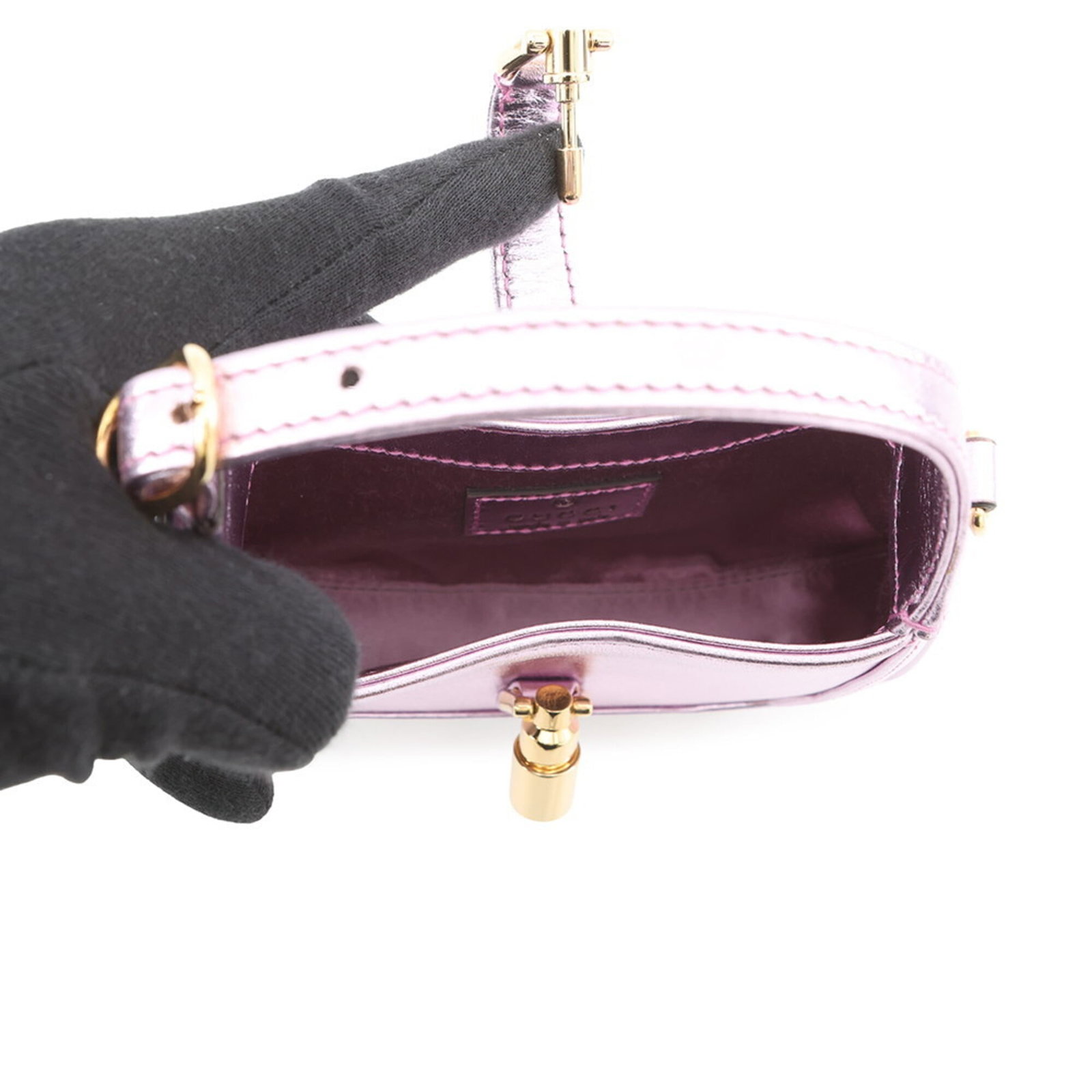 Handbag Leather Gucci - 6