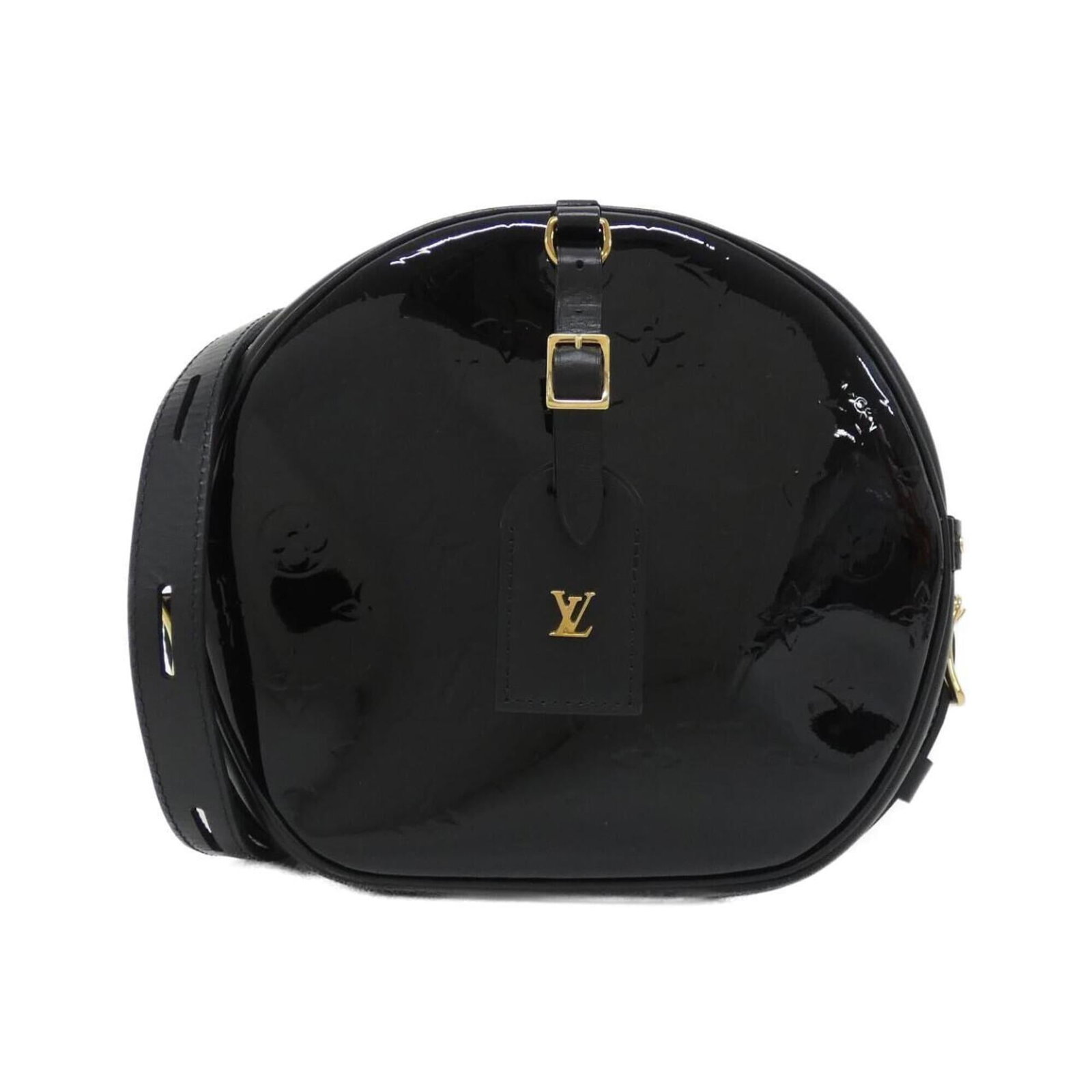 Shoulder bag by Louis Vuitton: Shoulder bag by Louis Vuitton Black Louis Vuitton shoulder bag with gold hardware, featuring a classic design and timeless elegance. Measuring 20cm x 22cm x 8cm, it has a few traces of usage visible b