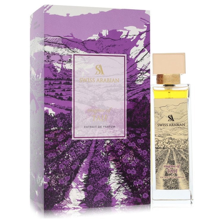Swiss Arabian Enigma Of Taif Cologne By Swiss Arabian Extrait De Parfum Spray (Unisex): Swiss Arabian Enigma Of Taif Cologne By Swiss Arabian Extrait De Parfum Spray (Unisex) Swiss Arabian Enigma Of Taif Cologne Extrait De Parfum Spray is an unisex fragrance available in a 3.4 oz size, w
