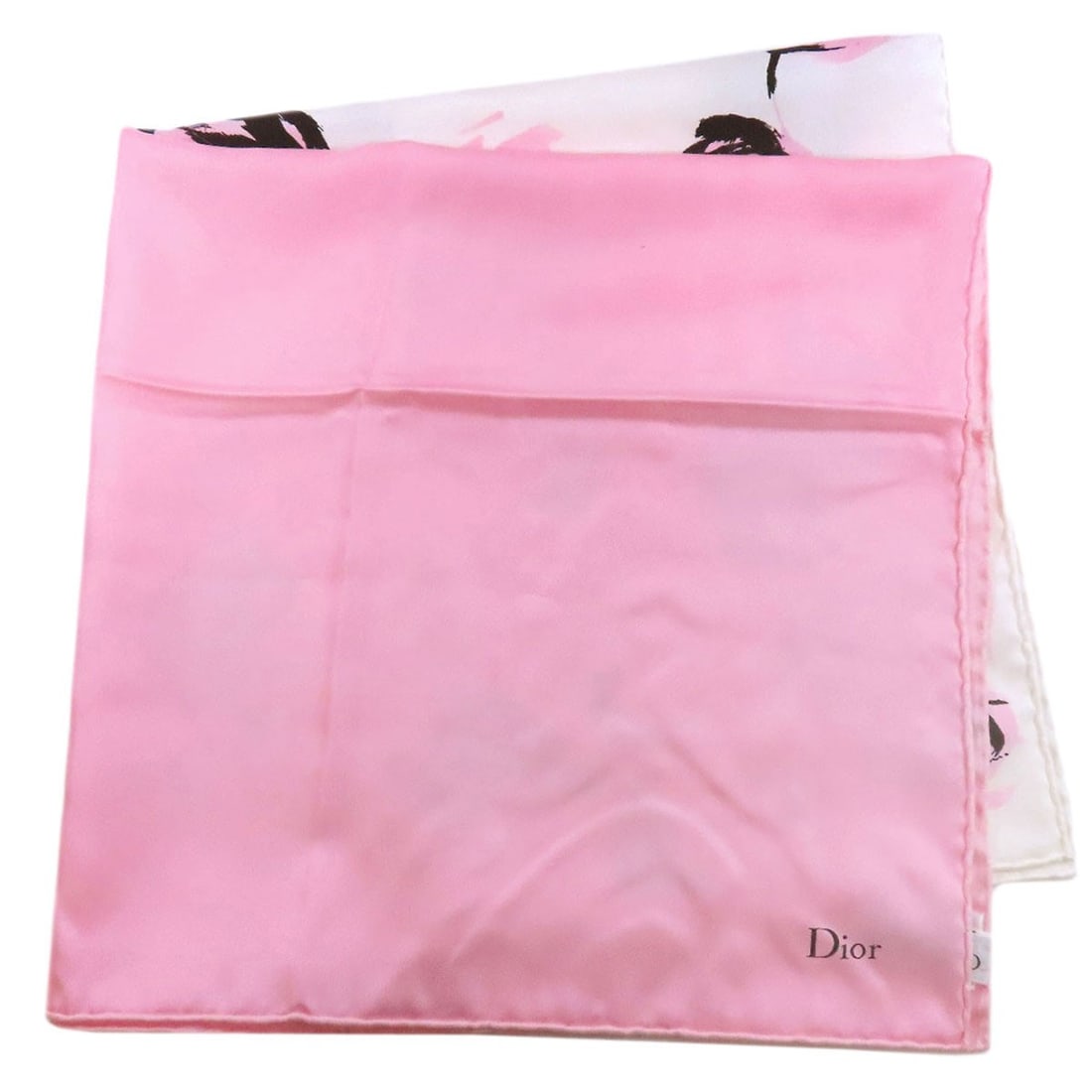Christian Dior Flower Pattern Silk Scarf (1 of 10)