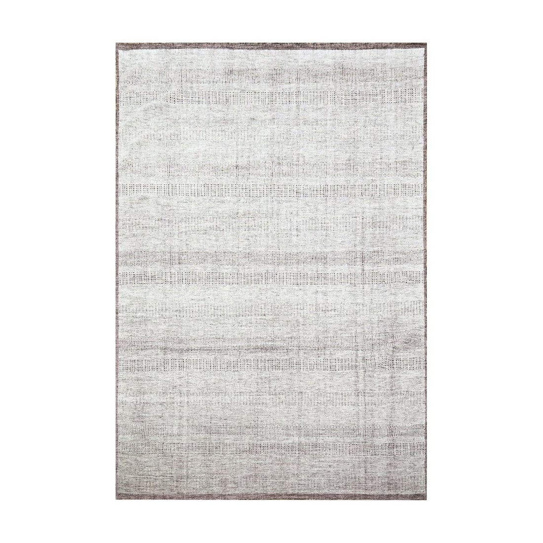6'x9' Red & White Oxidized Grass Design Wool Hand Knotted Oriental Rug (1 of 11)