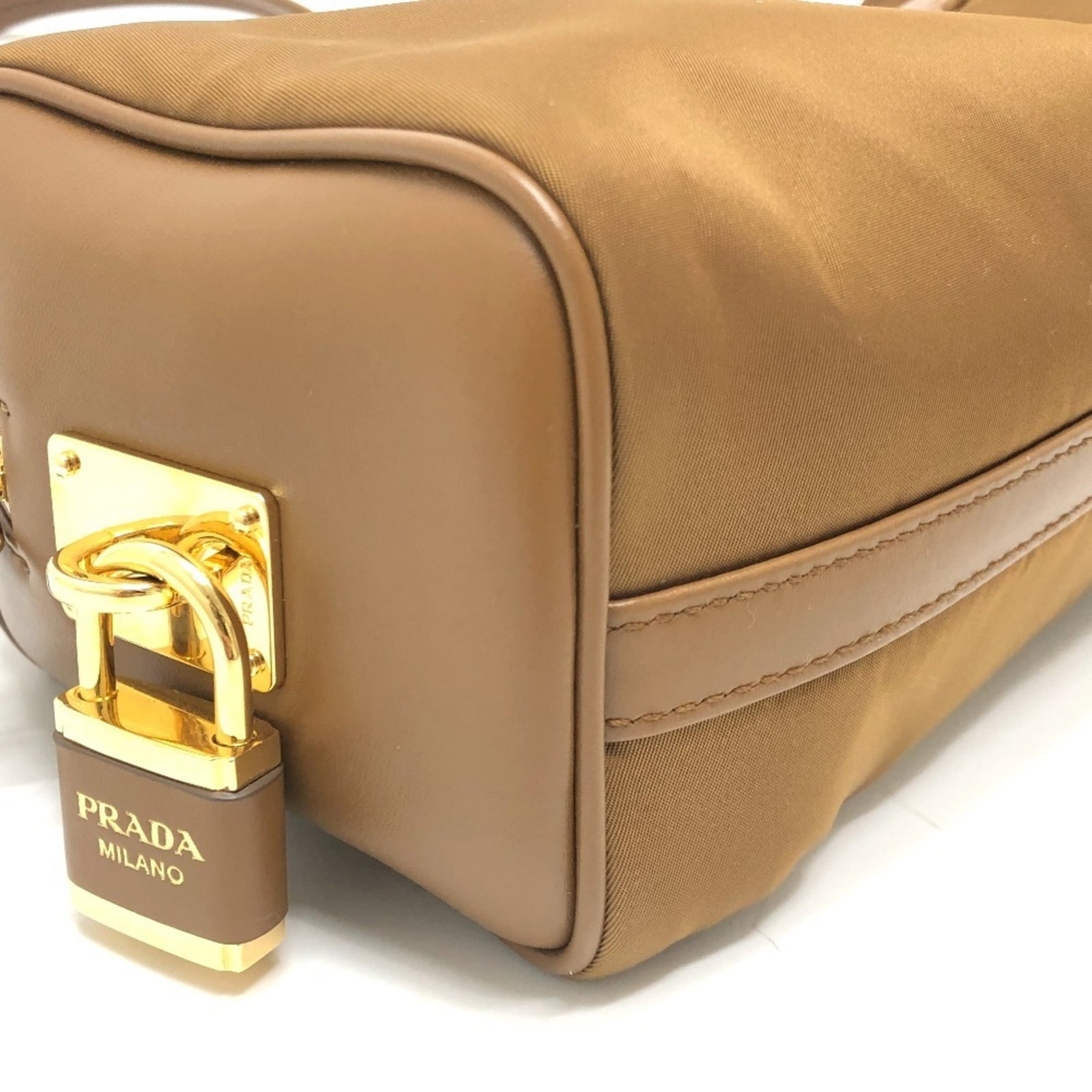 Nylon Leather Prada Shoulder Bag - 7