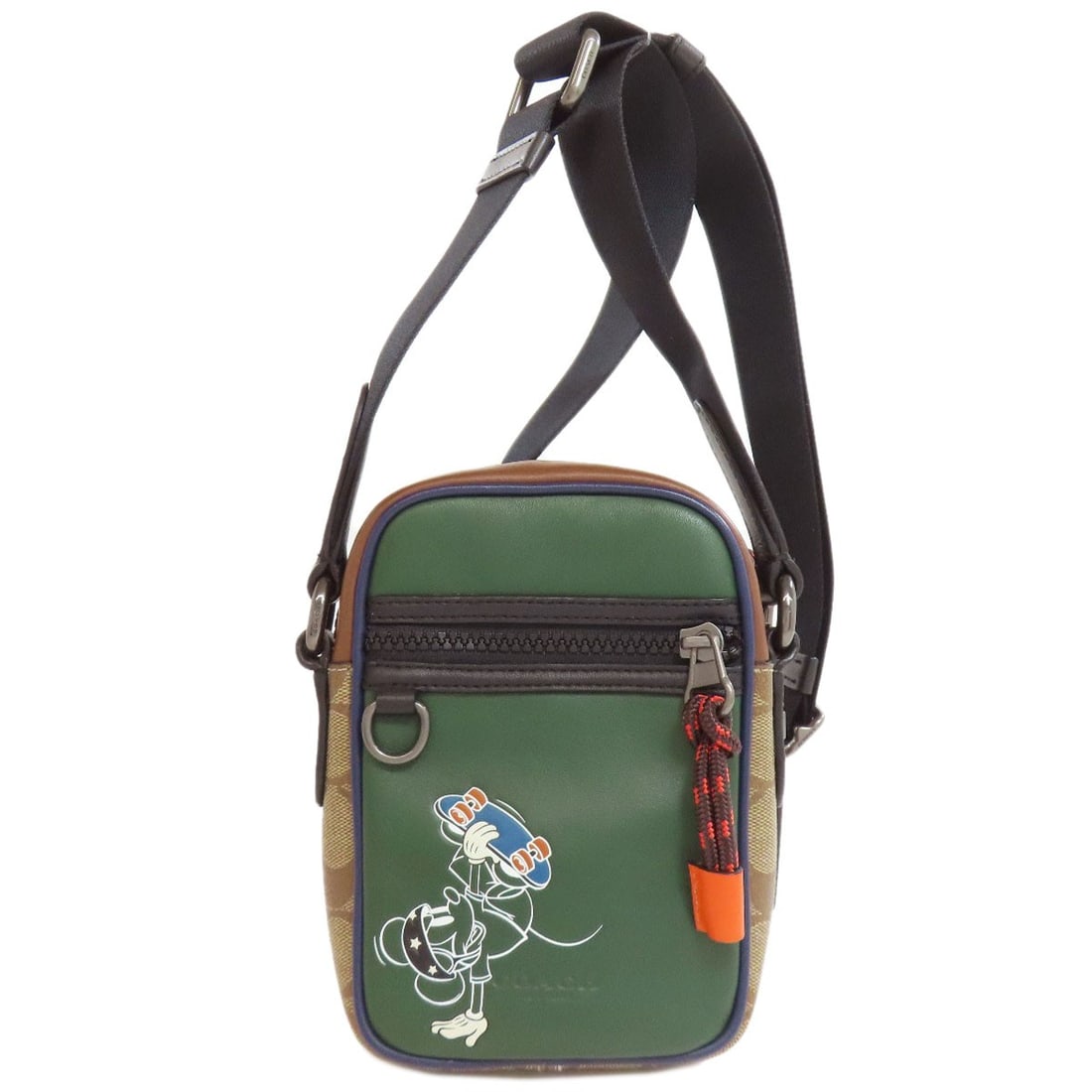 C0821 Coach Shoulder Bag Mickey Collaboration Leather Pvc (1 of 16)