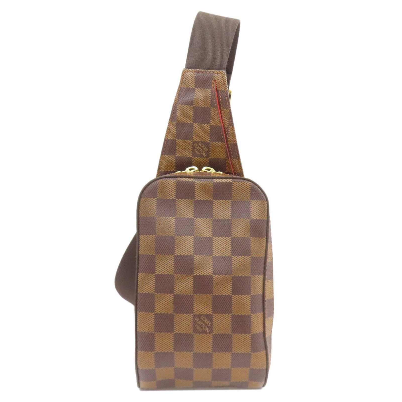Canvas Damier Sling Bag Louis Vuitton: Canvas Damier Sling Bag Louis Vuitton Damier Sling Bag in excellent condition, featuring the iconic Damier canvas pattern and Ebene trim. With its classic design and timeless style, this Louis