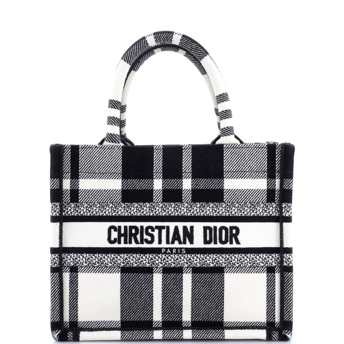 Dior Book Canvas Small Tote Embroidered Christian (1 of 7)