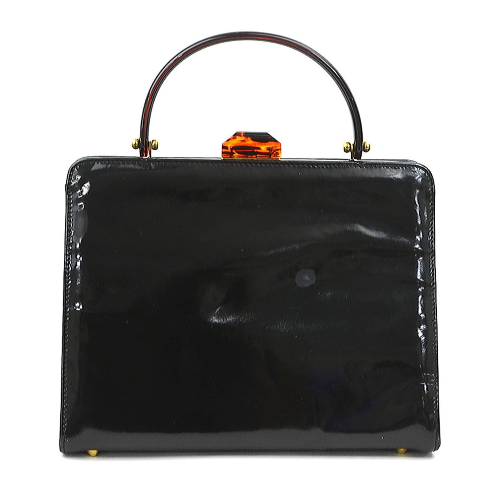 Patent Leather Plastic Handbag Bottega (1 of 5)
