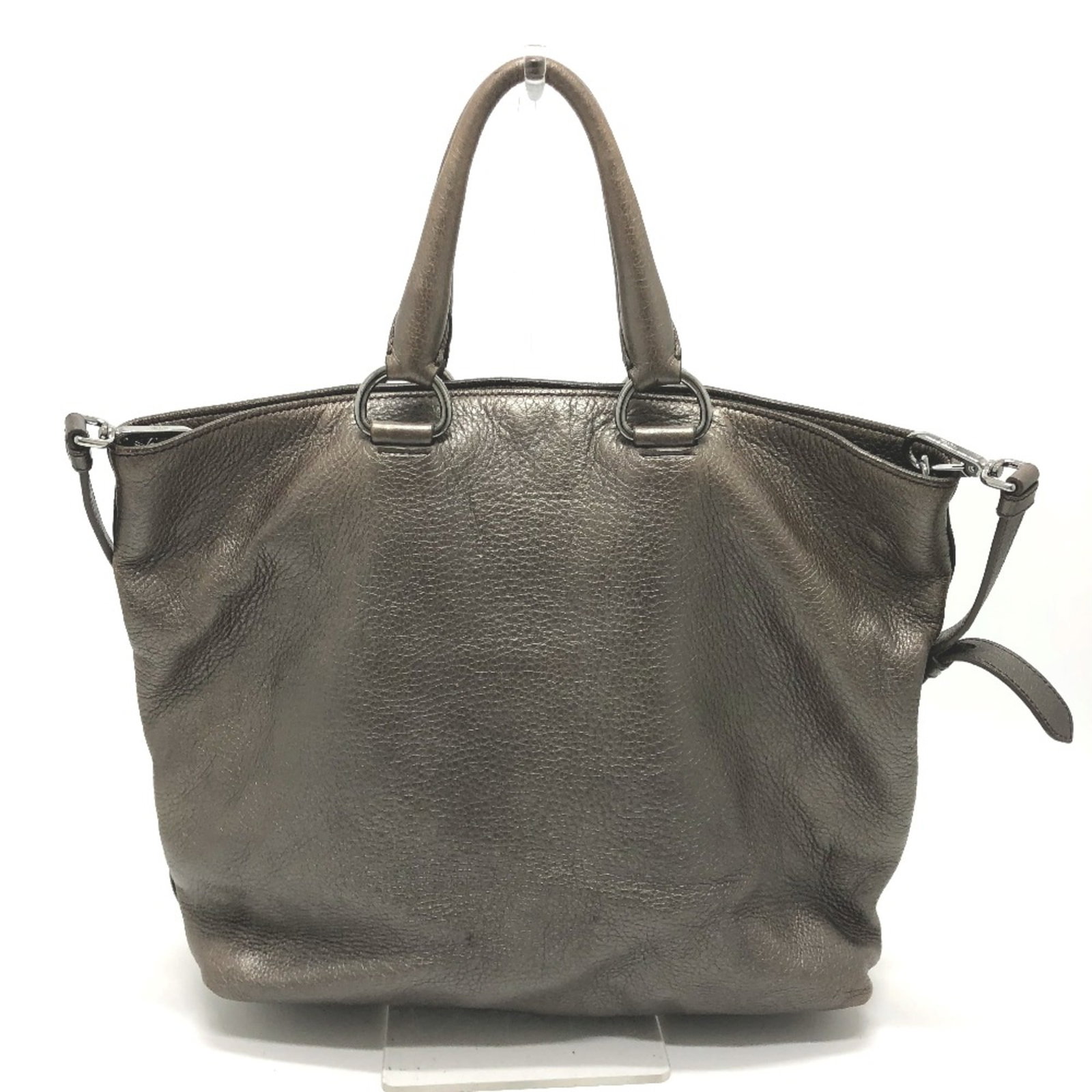 Leather Prada Tote Bag - 2