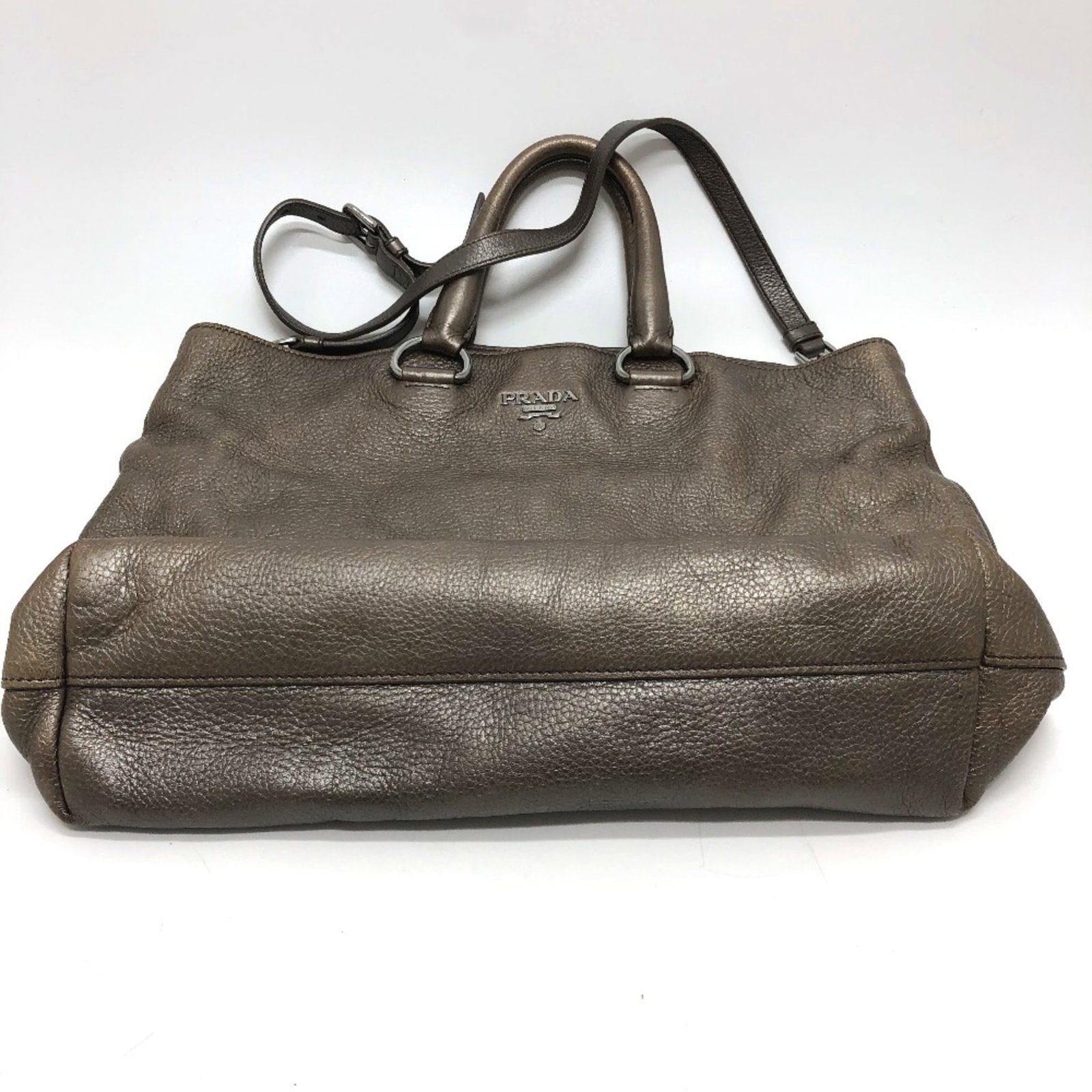 Leather Prada Tote Bag - 3