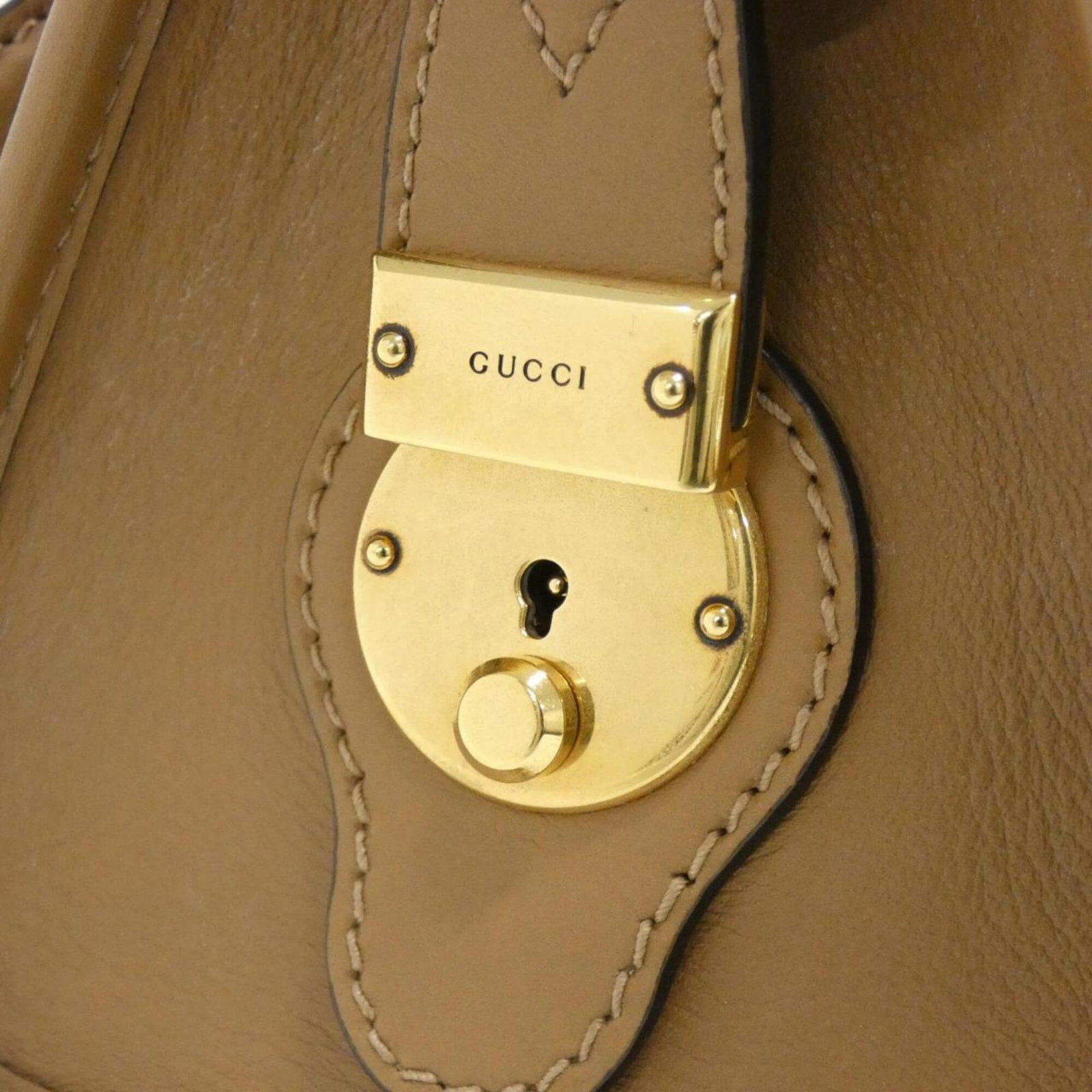Handbag Leather Gucci - 5