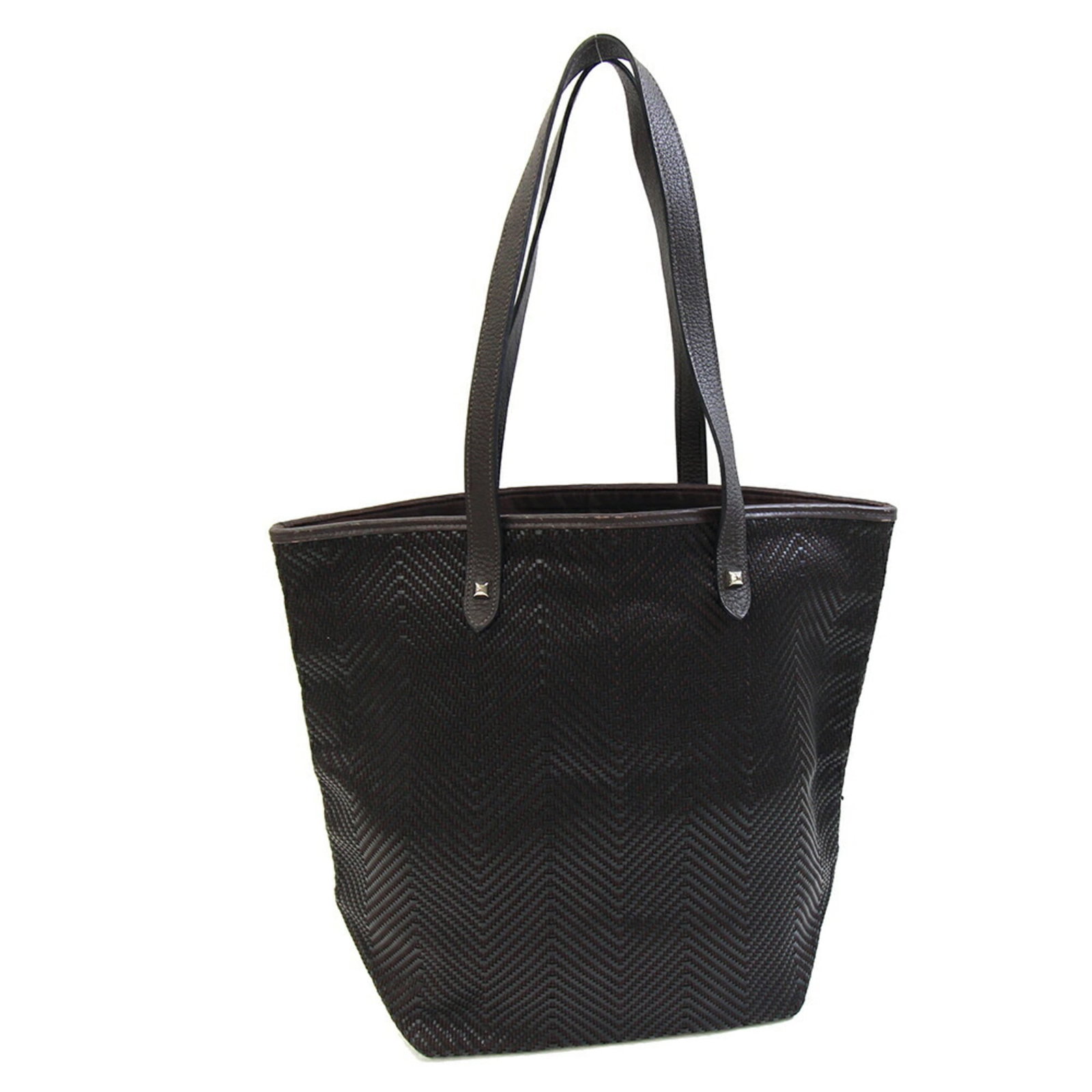 Hermes Polyester Leather Tote Bag: Hermes Polyester Leather Tote Bag The Hermes Polyester Leather Tote Bag features a unique blend of leather and polyester materials, offering a distinctive look. With its classic tote design and spacio