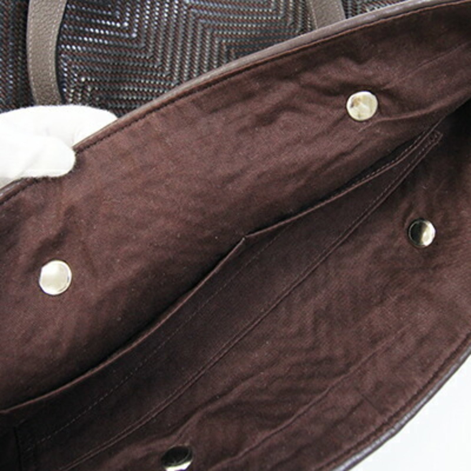 Hermes Polyester Leather Tote Bag - 8