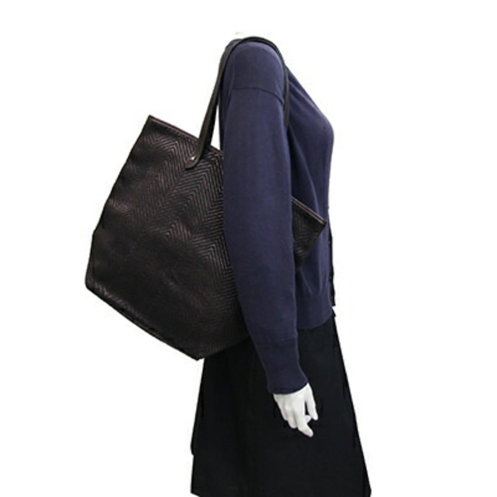 Hermes Polyester Leather Tote Bag - 9