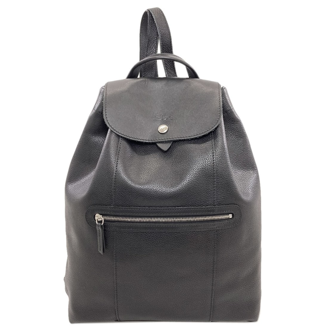 Logo Backpack Daypack Leather Longchamp
