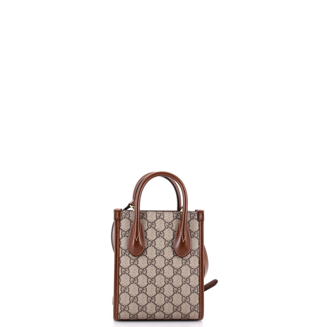 Mini GG Coated Canvas Patch Interlocking Tote Gucci - 3