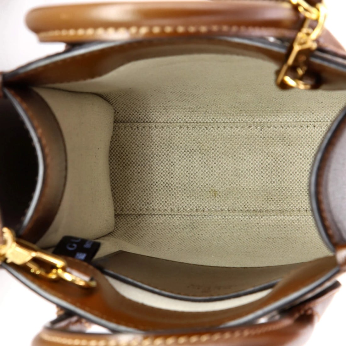 Mini GG Coated Canvas Patch Interlocking Tote Gucci - 5