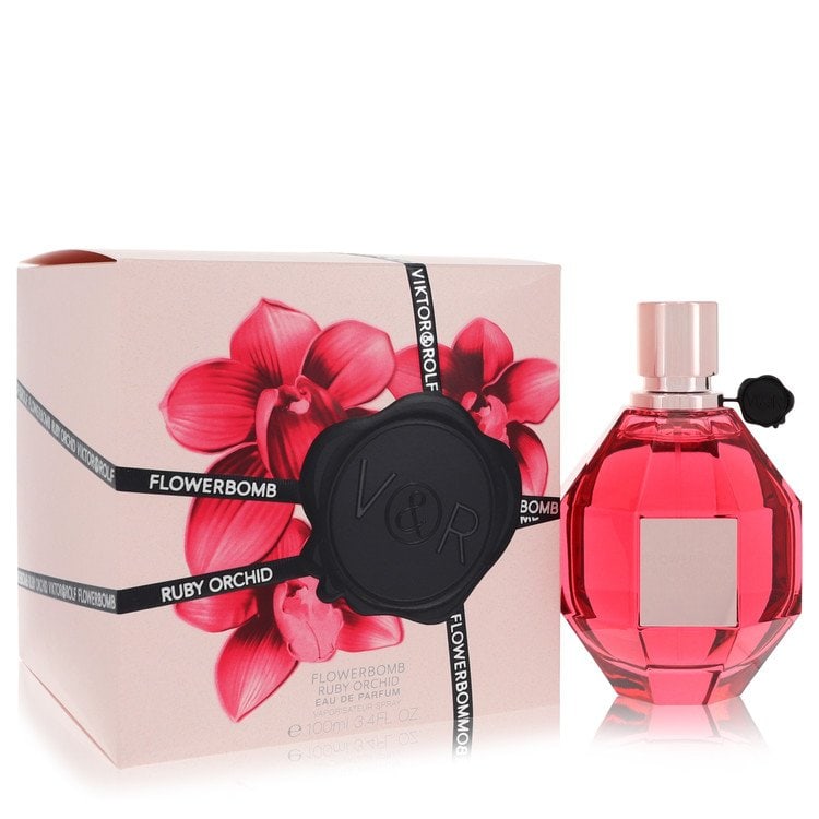 Flowerbomb Ruby Orchid Perfume By Viktor & Rolf Eau De Parfum Spray: Flowerbomb Ruby Orchid Perfume By Viktor & Rolf Eau De Parfum Spray 500ml Flowerbomb Ruby Orchid Eau De Parfum Spray by Viktor & Rolf, featuring the iconic floral scent with notes of jasmine and