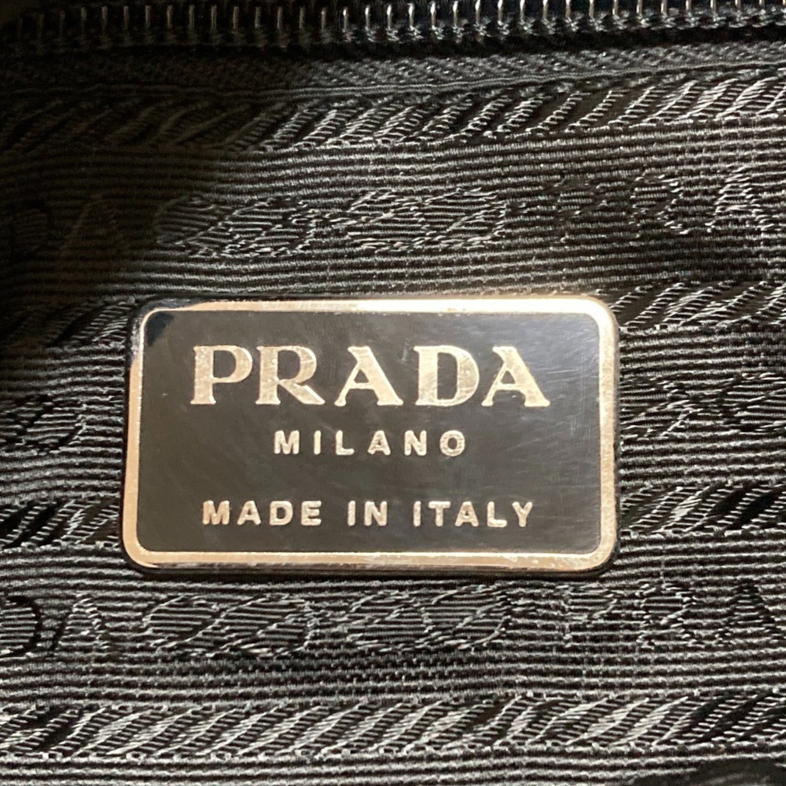 Prada Shoulder Bag Wool Leather - 10
