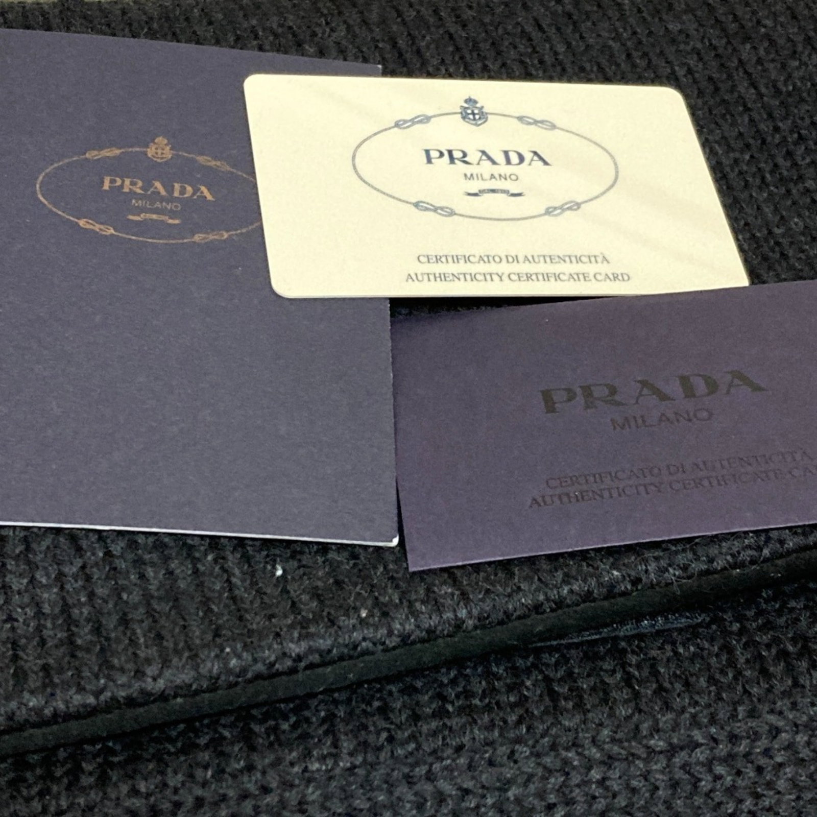Prada Shoulder Bag Wool Leather - 11
