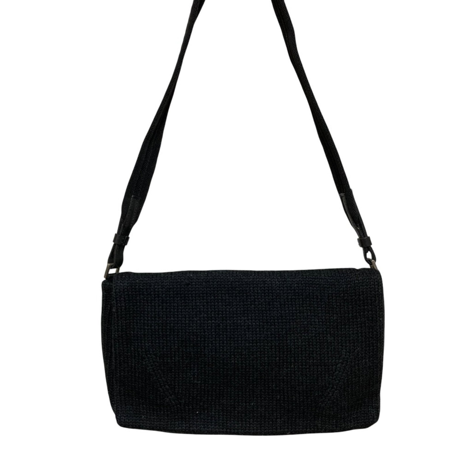 Prada Shoulder Bag Wool Leather