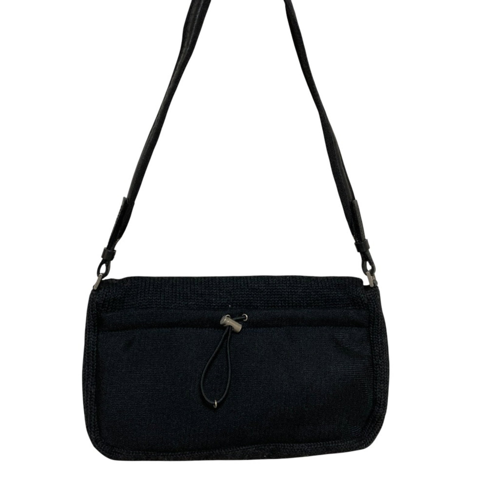 Prada Shoulder Bag Wool Leather - 2