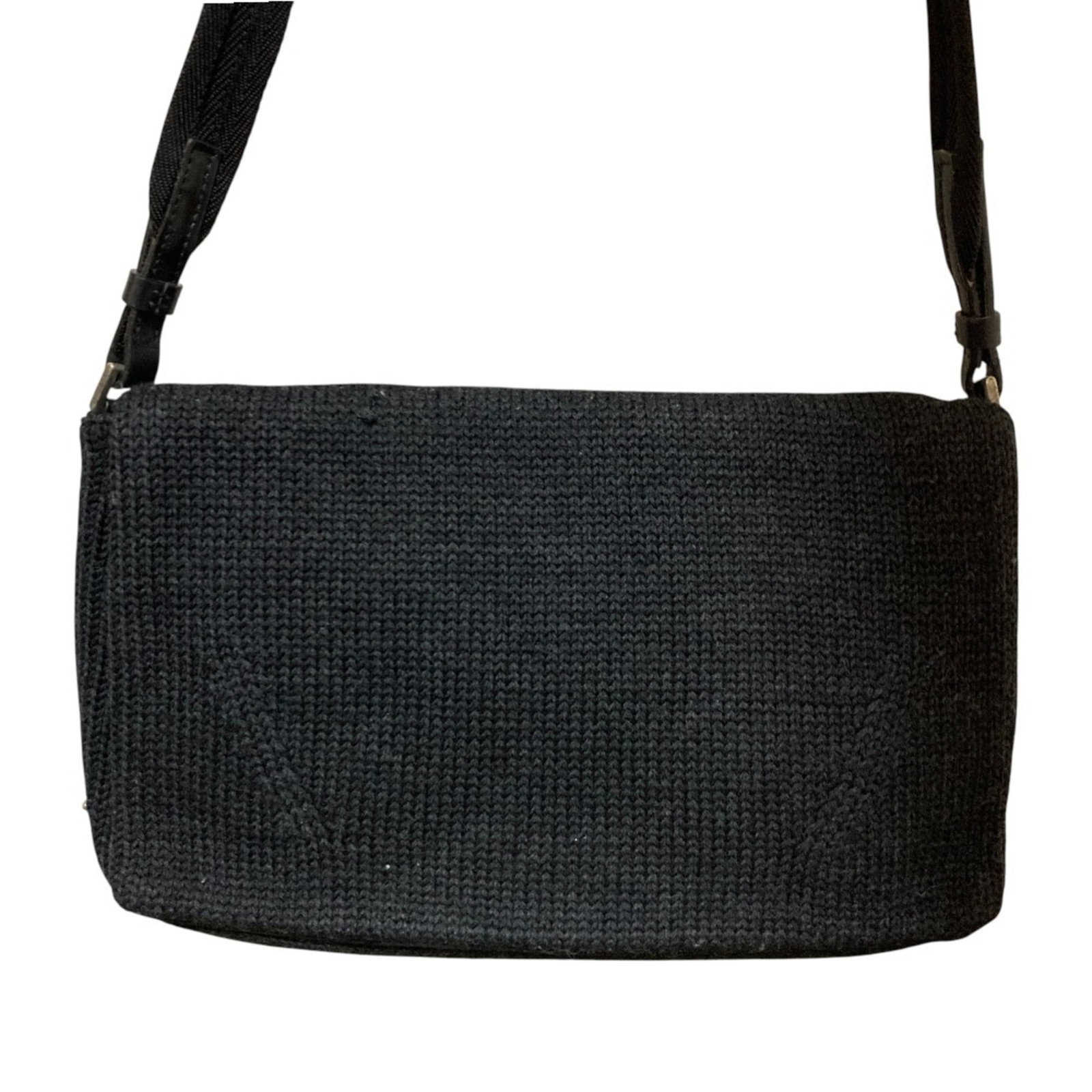Prada Shoulder Bag Wool Leather - 3