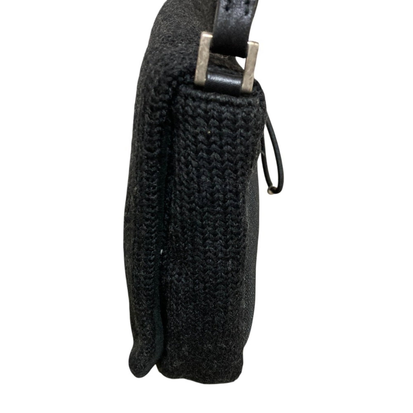Prada Shoulder Bag Wool Leather - 4