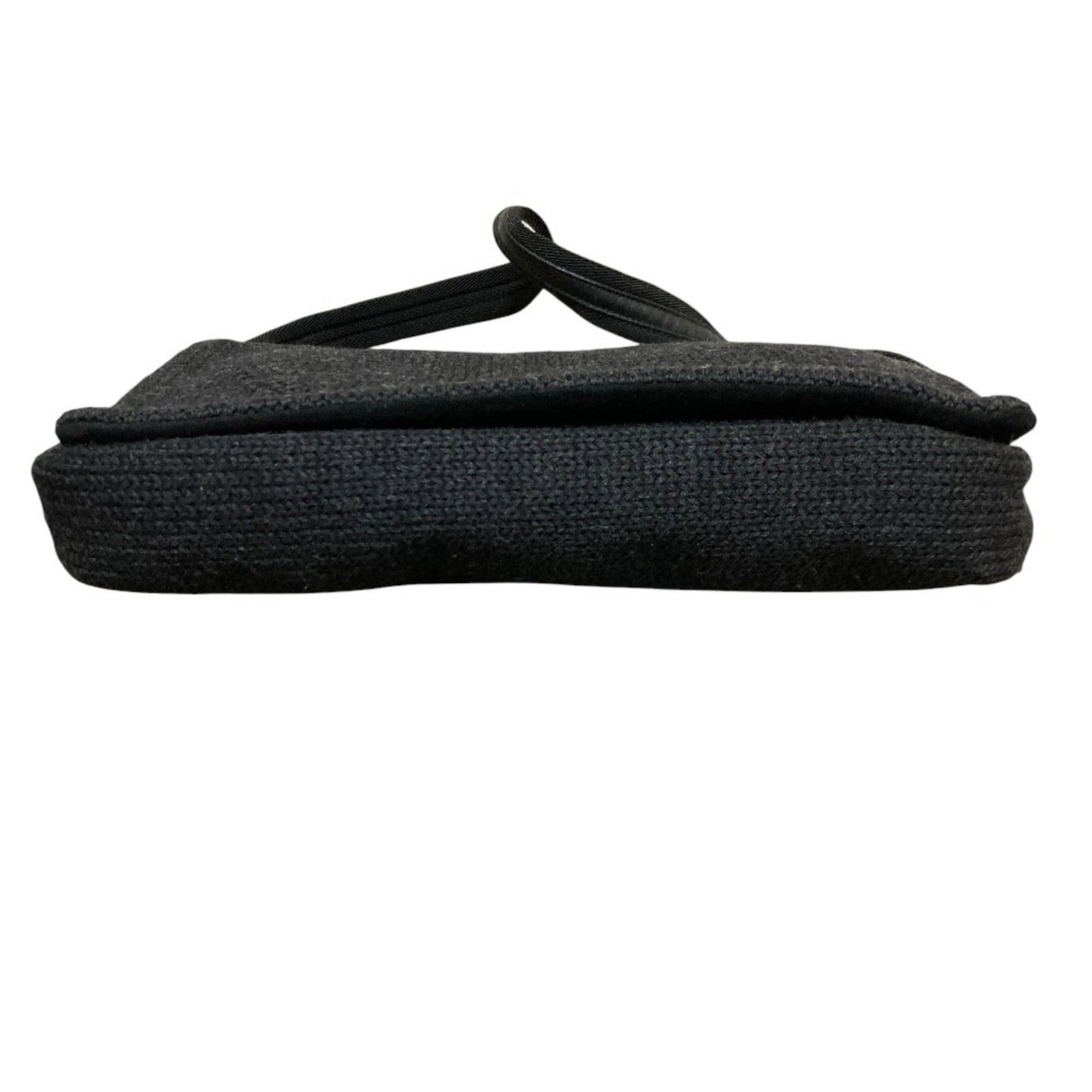 Prada Shoulder Bag Wool Leather - 6