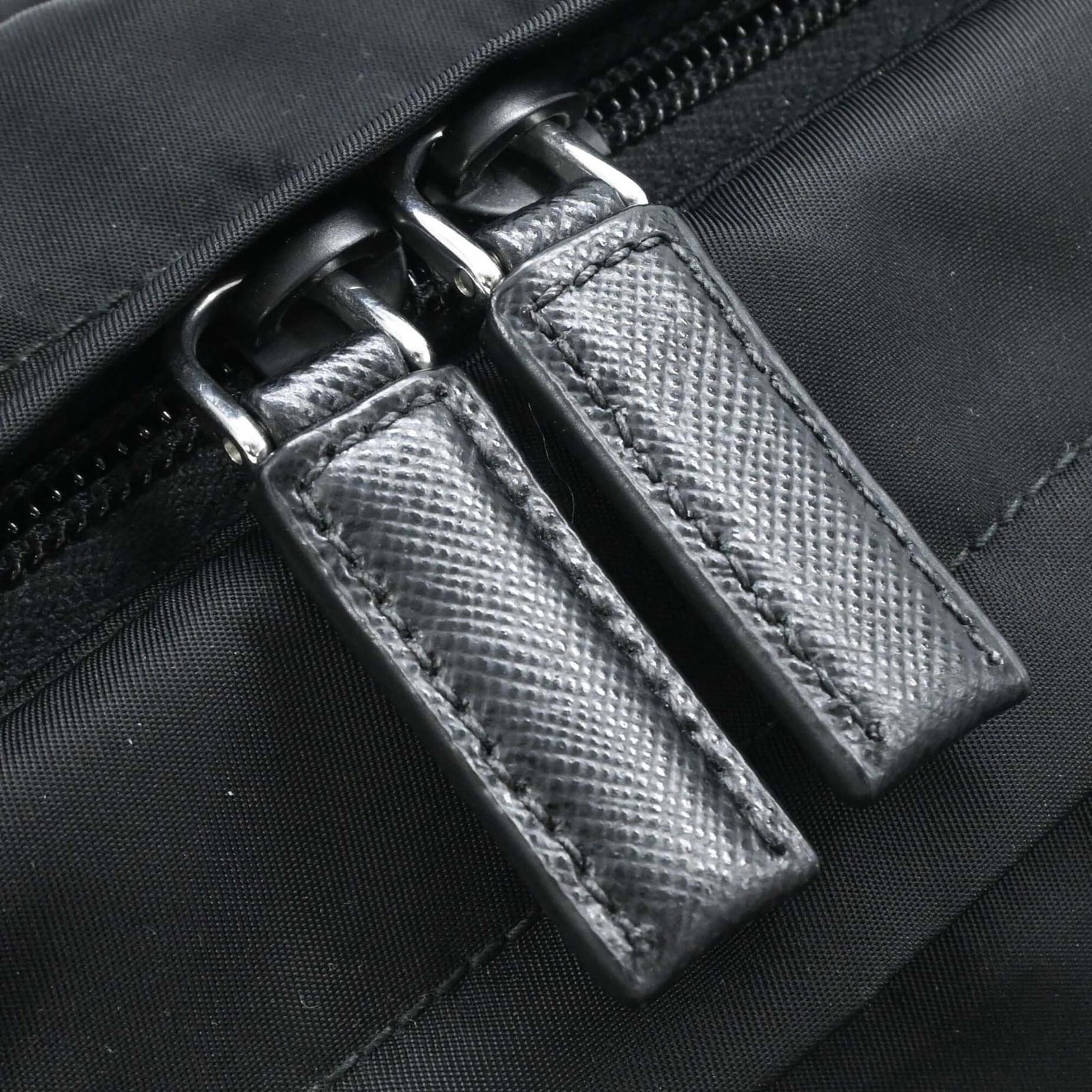 Nylon Leather Backpack Prada - 13