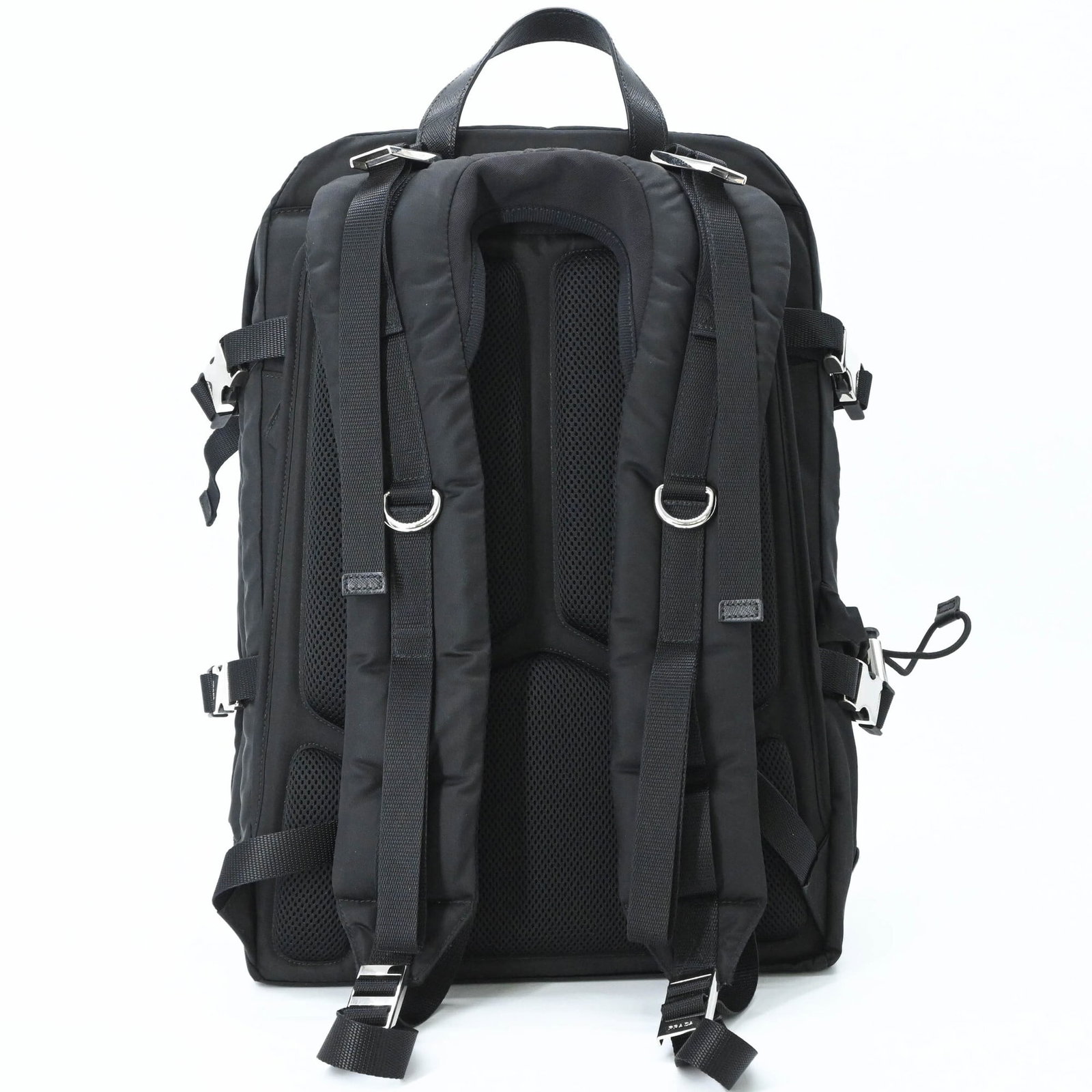 Nylon Leather Backpack Prada - 3