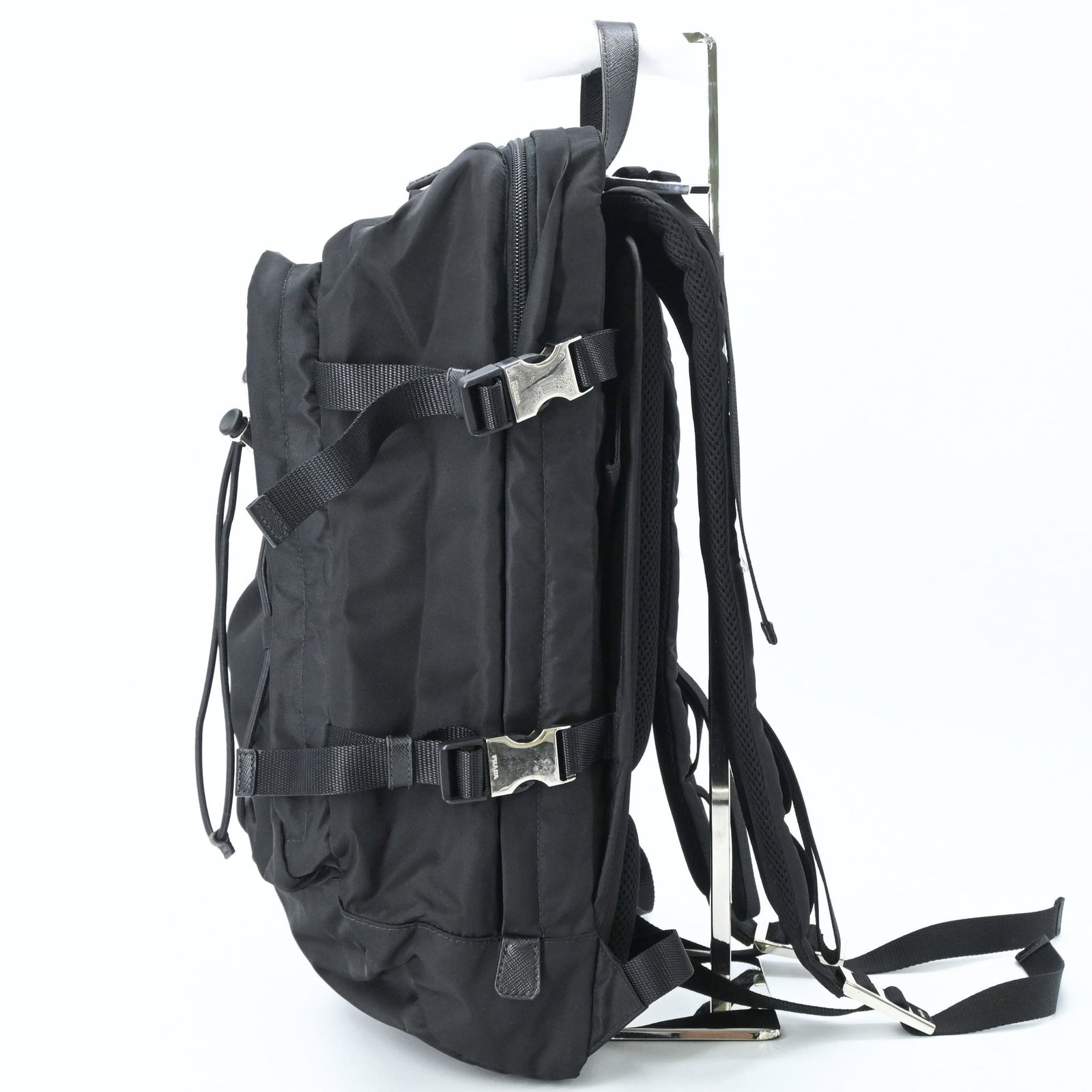 Nylon Leather Backpack Prada - 4
