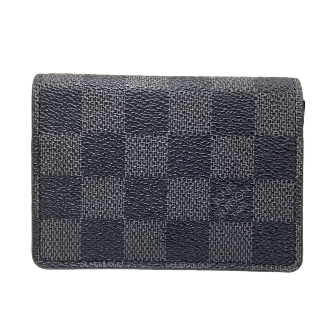 Louis Vuitton M63338 Anne Vert Cult De Visit Business Card Holder Card Case: Louis Vuitton M63338 Anne Vert Cult De Visit Business Card Holder Card Case Black Damier canvas card case with a classic design, featuring the iconic Louis Vuitton M63338 style. This business card hol