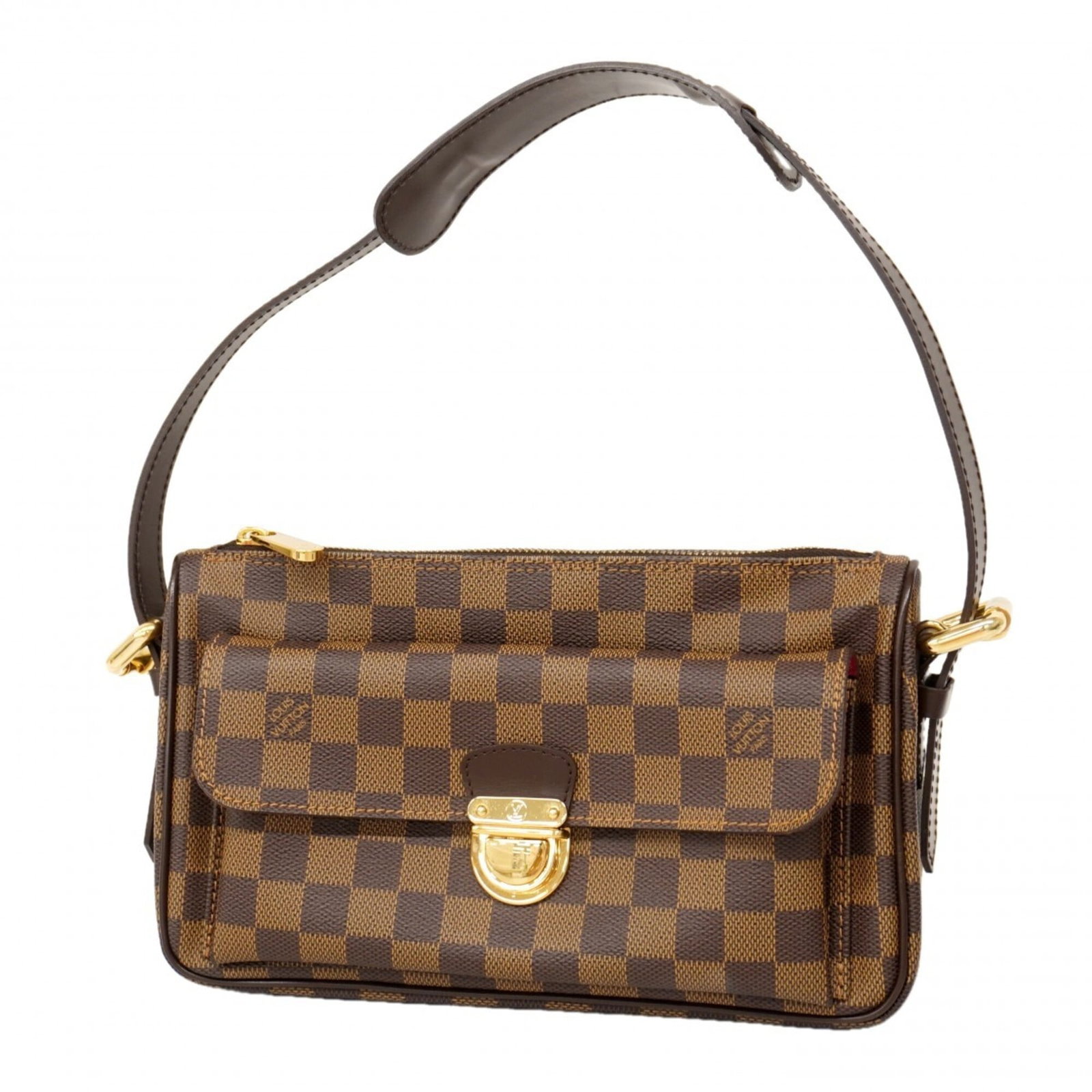 Shoulder bag by Louis Vuitton: Shoulder bag by Louis Vuitton Used Louis Vuitton shoulder bag with Ebene color, measuring 16cm x 26cm x 8cm. The bag shows traces of usage and minor scratches/dirt, but remains in good condition