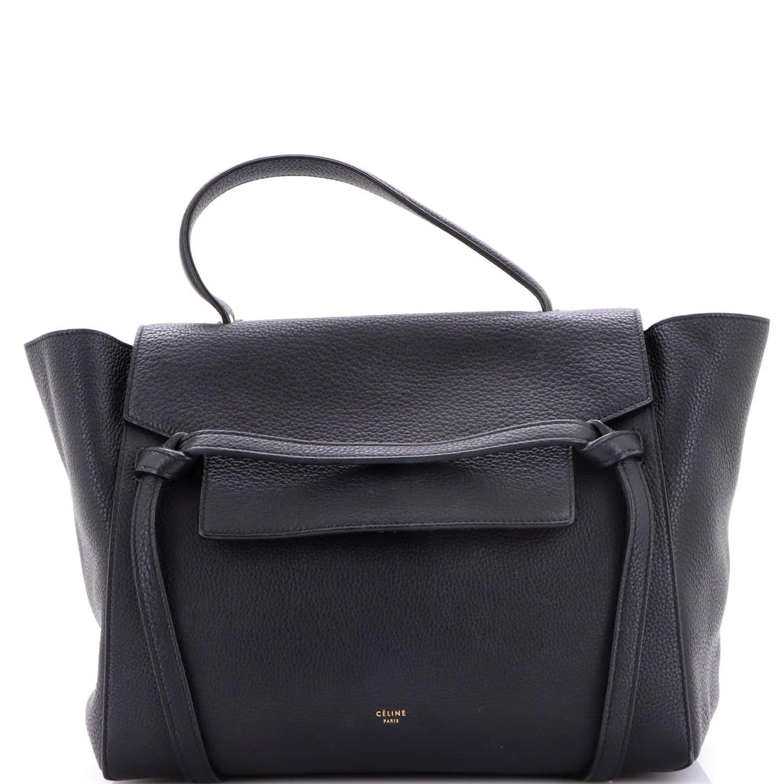 Celine Belt Bag Textured Leather Mini: Celine Belt Bag Textured Leather Mini The Celine Belt Bag Textured Leather Mini boasts a sleek, textured leather exterior in black, featuring a classic shoulder bag design with a belt strap.