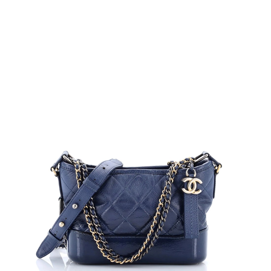 Calfskin Quilted Hobo Small Aged Chanel Gabrielle (1 of 7)