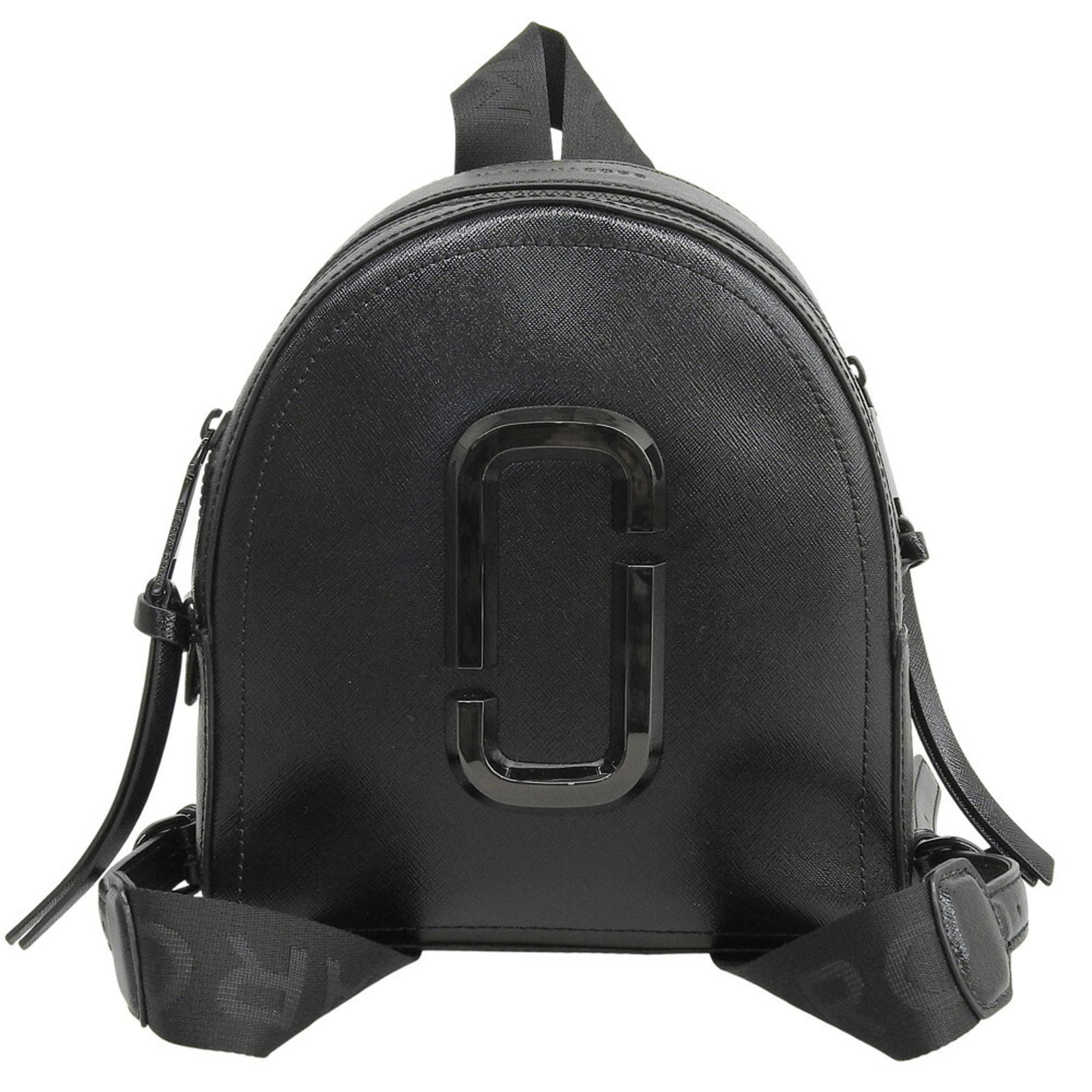 Jacobs Marc Leather Backpack: Jacobs Marc Leather Backpack The Jacobs Marc Leather Backpack features high-quality black leather construction with clean lines and classic design. With its compact size and durable material, this
